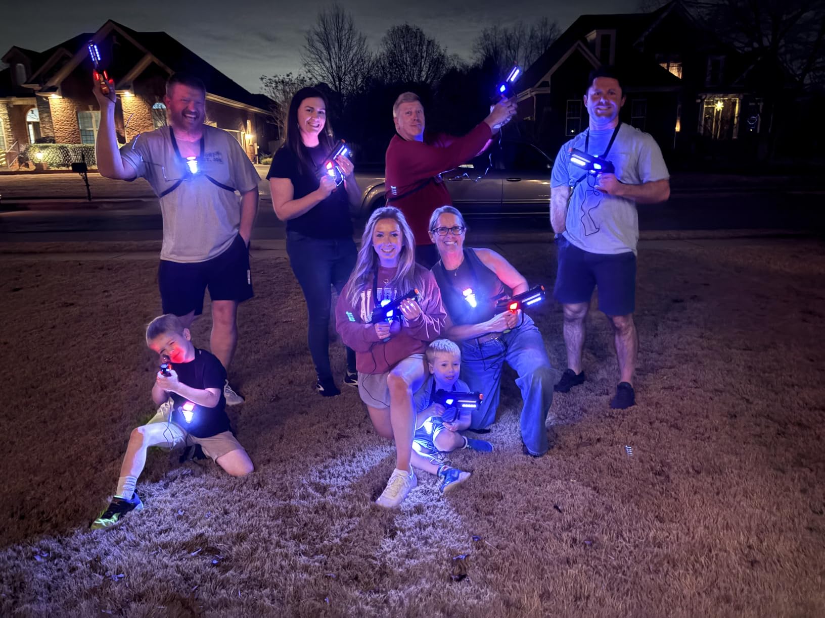 Squad Hero Rechargeable Laser Tag for Kids, Teens & Adults - Boys Gifts - Blasters & Vest Sensors - Fun Ideas Age 8+ Year Old Toys - 4 Set - Lazer Teen Boy Game Boys & Girls Outdoor Teenage Activities customer photo 2