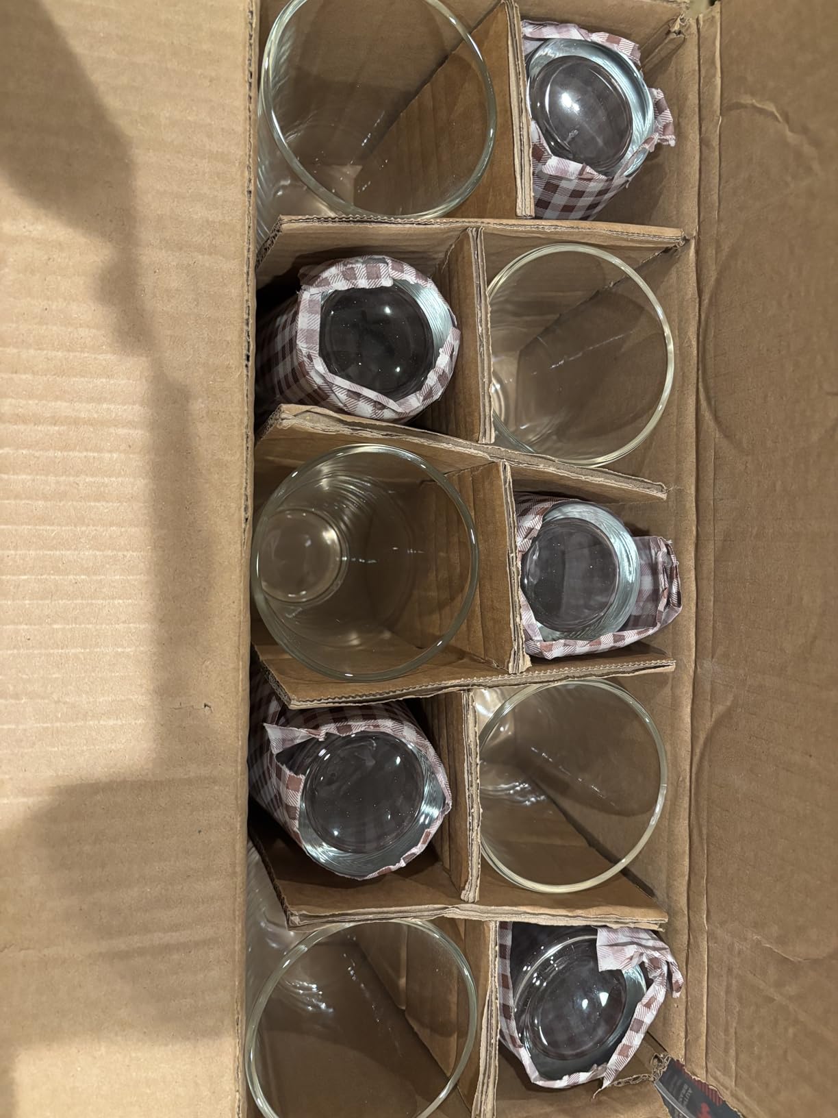 Le'raze 10pc Stackable Drinking Glasses, 16oz Clear Glass Cup Glassware Set customer photo 2