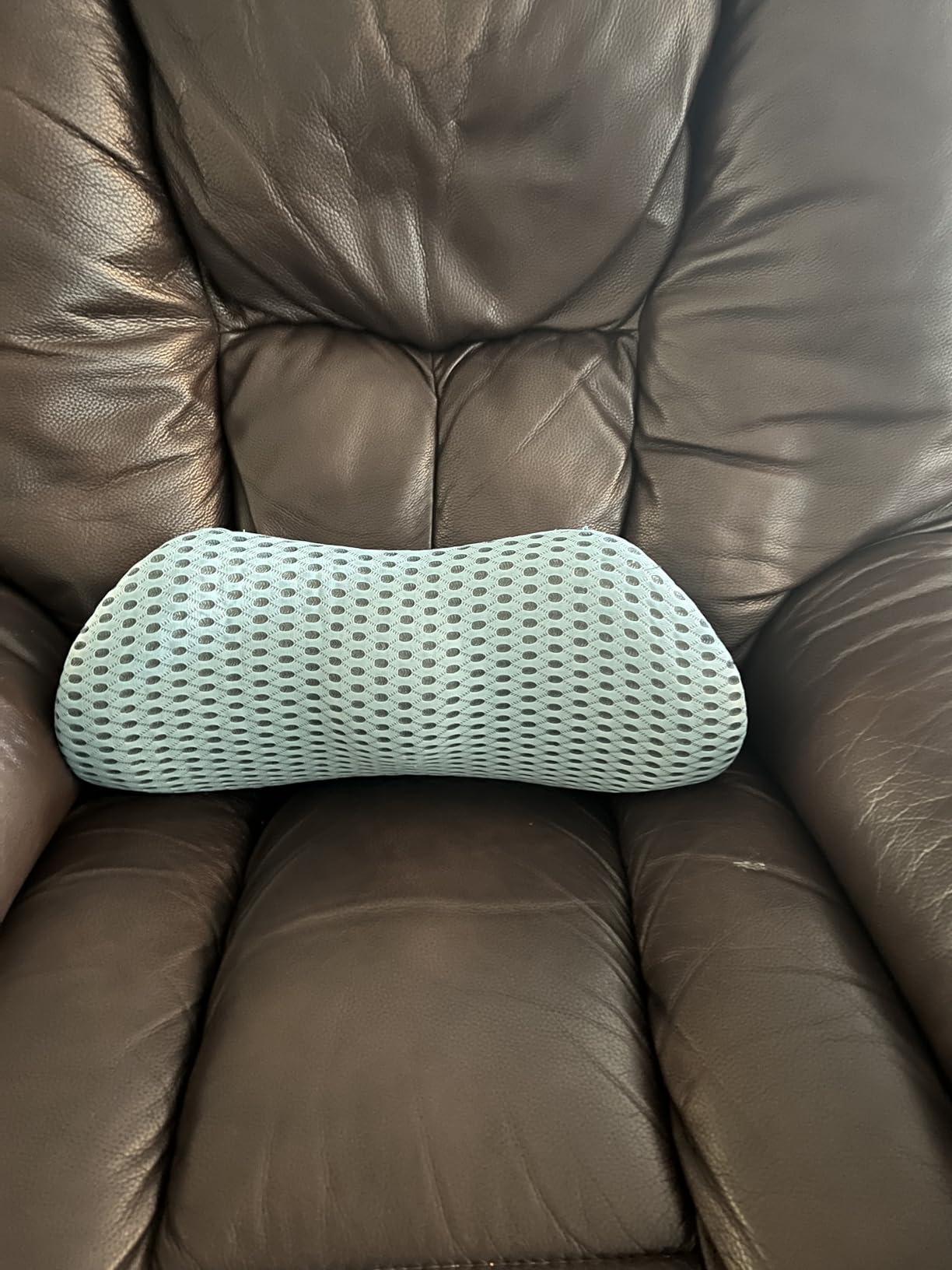 Lumbar Support Pillow for Office Chair, Memory Foam Lumbar Pillow for Lower Back Pain Relief (Grey) customer photo 2
