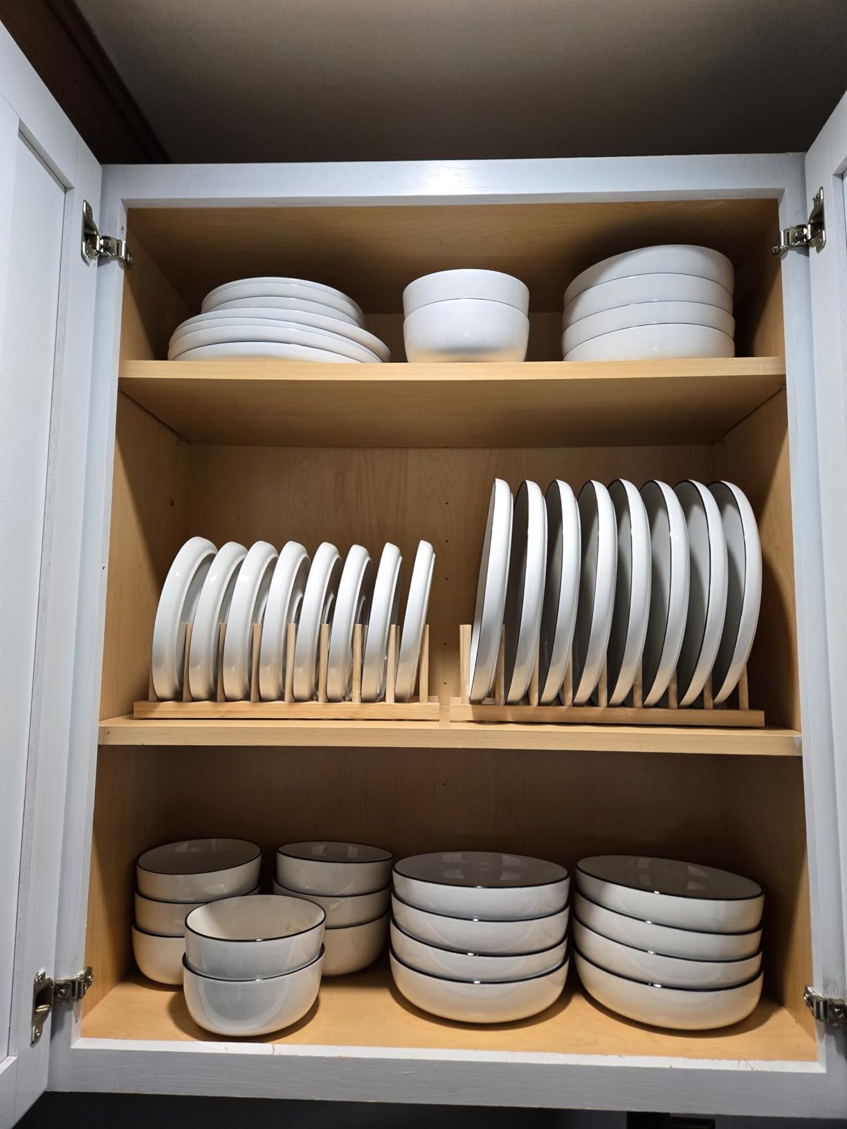 Gibson Home Plates and Bowls Sets - Dinnerware Set for 4, 16-Piece White Dishes — Ceramic Dish Set| Microwave & Dishwasher Safe Dishes - Oslo Collection customer photo 2
