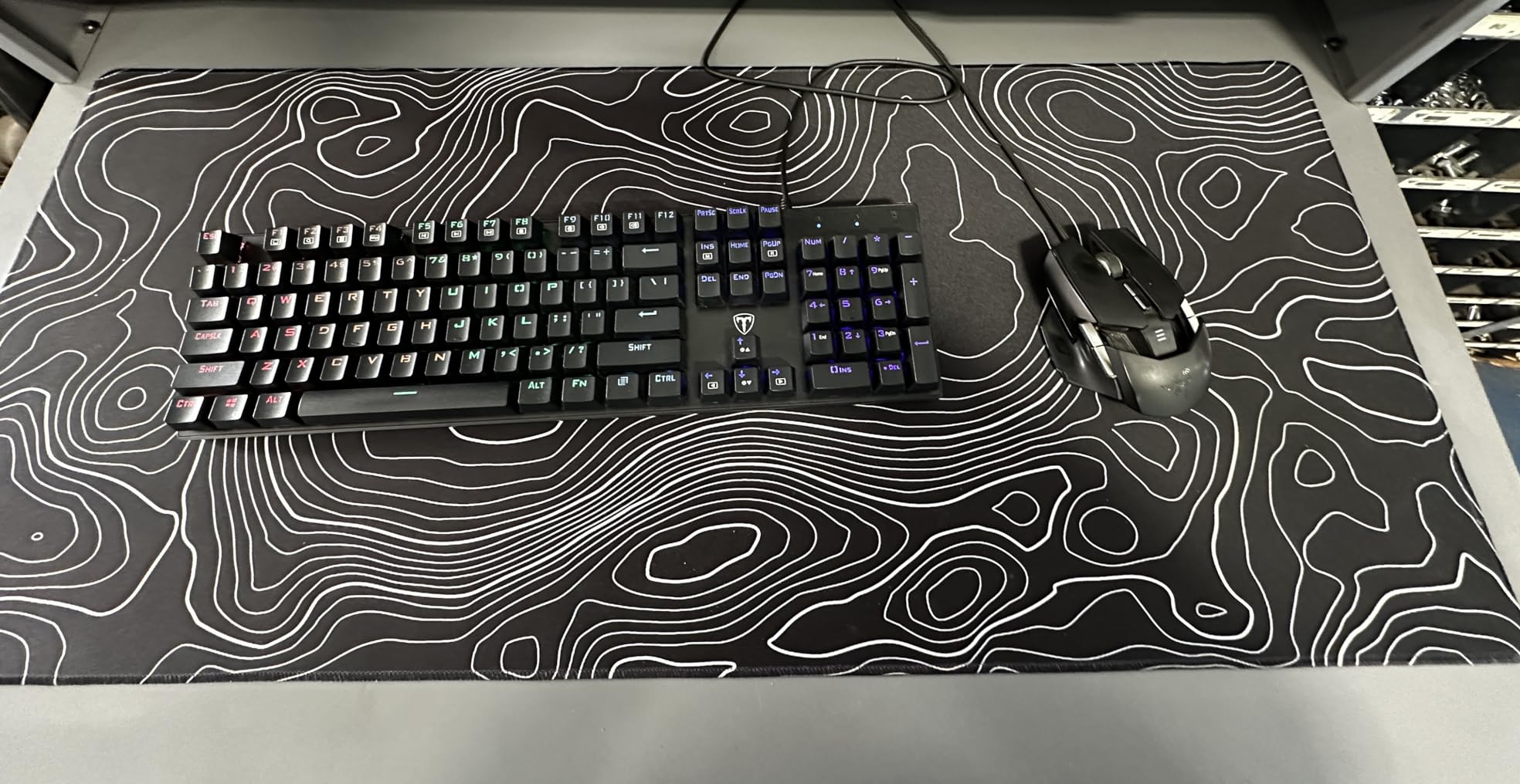 RisoPhy Mechanical Gaming Keyboard, RGB 104 Keys Ultra-Slim LED Backlit USB Wired Keyboard with Blue Switch, Durable Abs Keycaps/Anti-Ghosting/Spill-Resistant Computer Keyboard for PC Mac Xbox Gamer customer photo 1