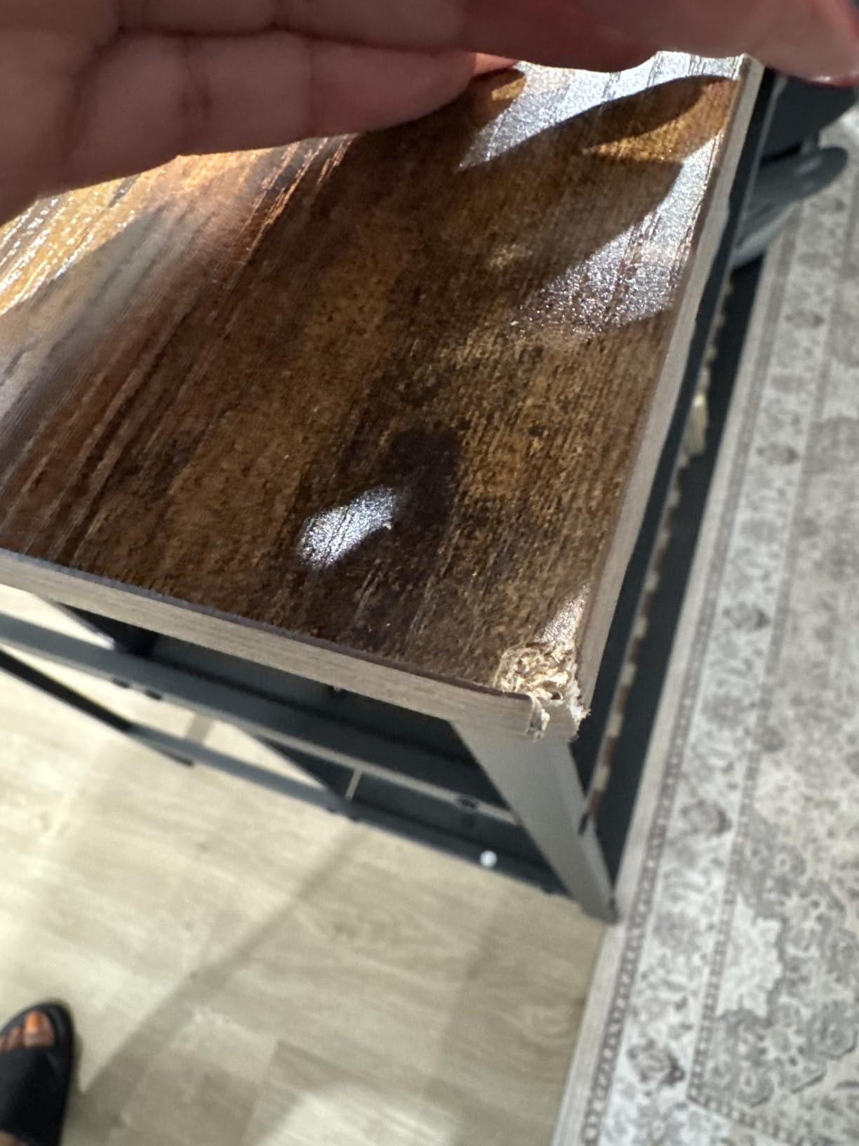 Kitchen Island with Seating & Storage, Bar Table and Chair Set Rustic Brown customer photo 1