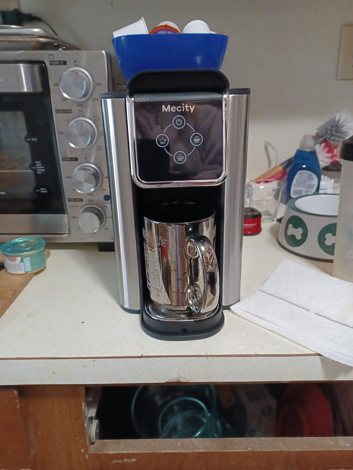 Mecity Coffee Maker 3 in 1 Single Serve Coffee Machine, Compatible with K cup Capsules, Instant Coffee Pot, Tea maker, 6,8,10 Oz Cup, Removable 50 Oz Water Reservoir, 120V 1150W customer photo 2