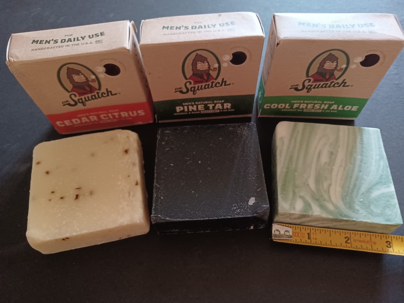 Dr. Squatch Natural Men’s Bar Soap, Body Soap Bar (5oz, 3-Pack) customer photo 2