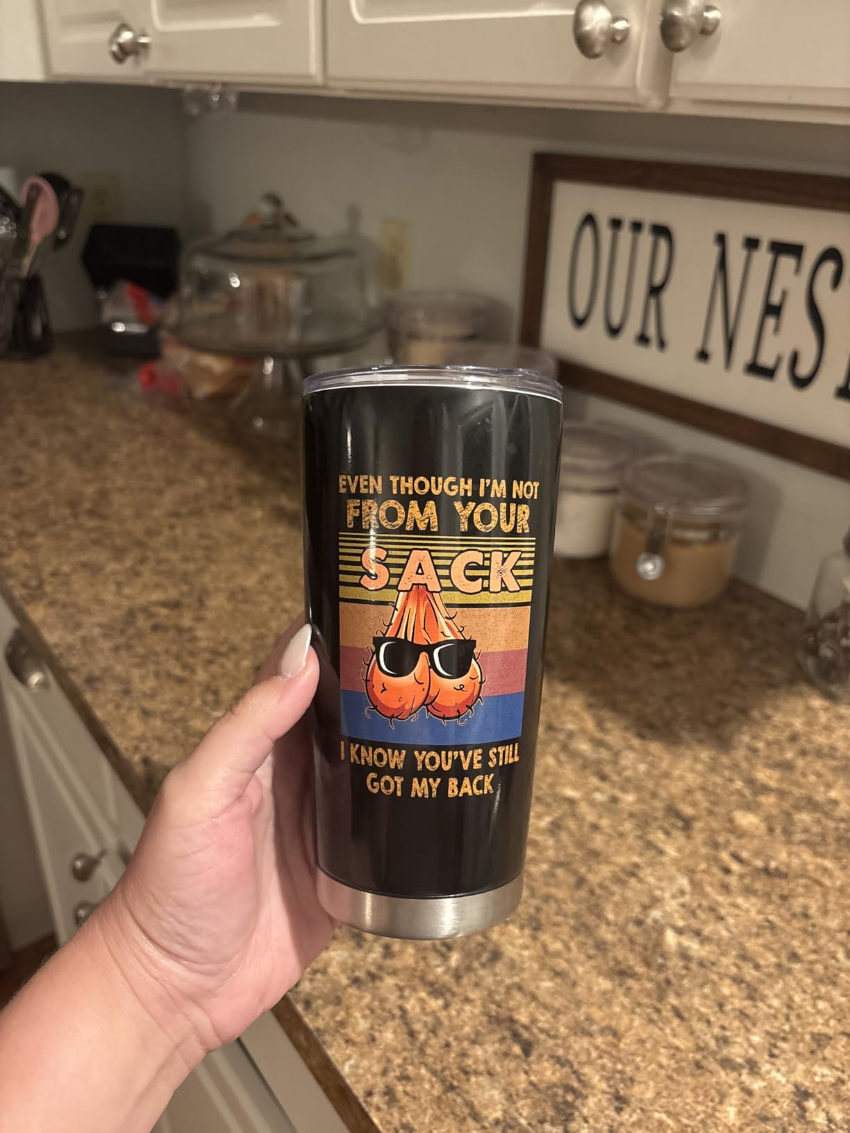 Bonus Dad Gifts - Step Dad Gifts From Daughter, Son, Kids - 20 Oz Tumbler & Keychain Funny Stepdad Gift - Christmas Father Day, Birthday Gift For Stepdad - Best Bonus Father Travel Coffee Mug customer photo 1
