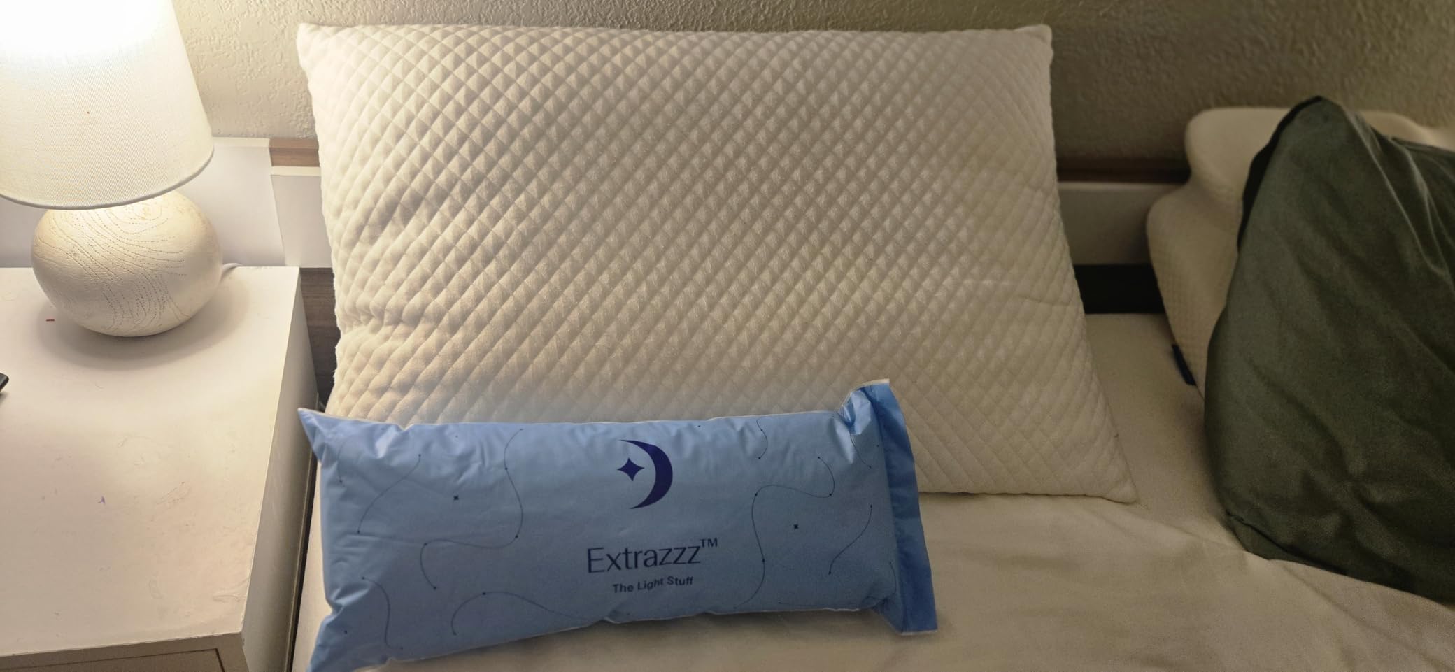DreamyBlue Signature Adjustable Shredded Memory Foam Pillow Queen customer photo 2