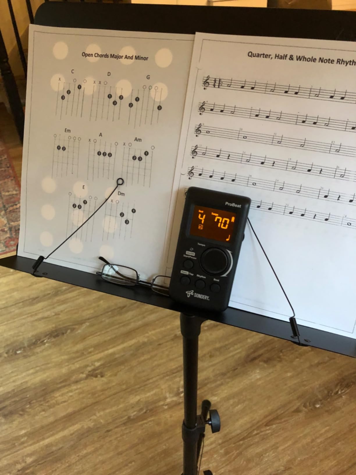 Sondery Digital Metronome Rechargeable Vocal Counting for Piano Guitar Drum customer photo 1