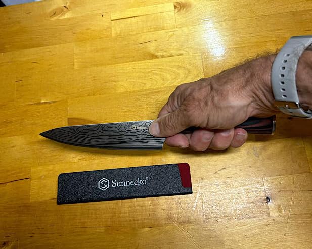 Sunnecko 8 Inch Chef Knife - Ultra Sharp Vegetable Kitchen Knife customer photo 1