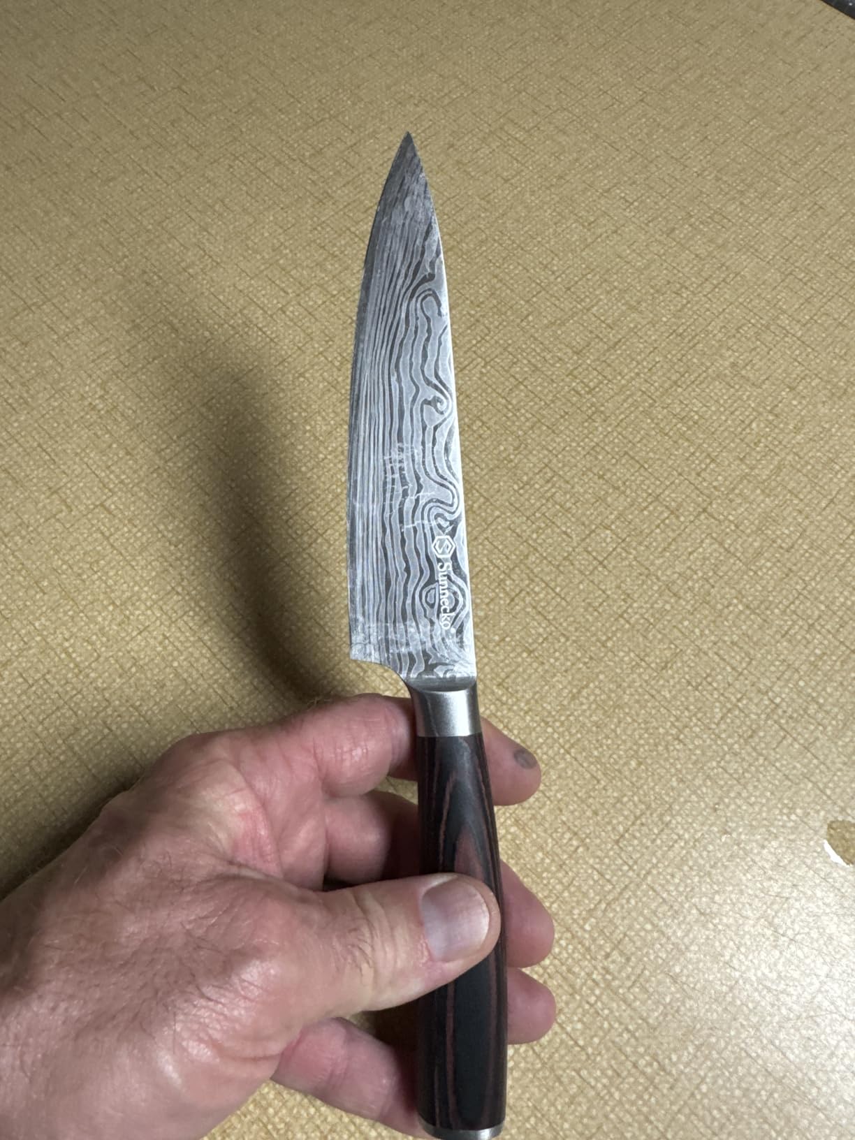 Sunnecko 8 Inch Chef Knife - Ultra Sharp Vegetable Kitchen Knife customer photo 2