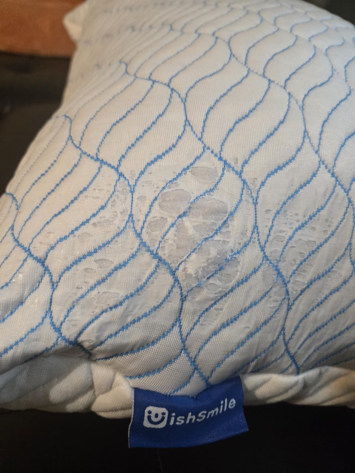 WISHSMILE Cooling Shredded Memory Foam Pillows Queen Size Set of 2 customer photo 2