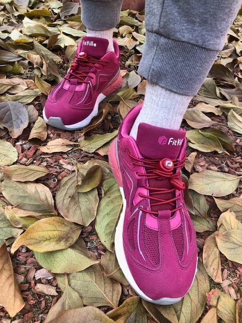 FitVille Women's Extra Wide Walking Shoes for Plantar Fasciitis Relief customer photo 2
