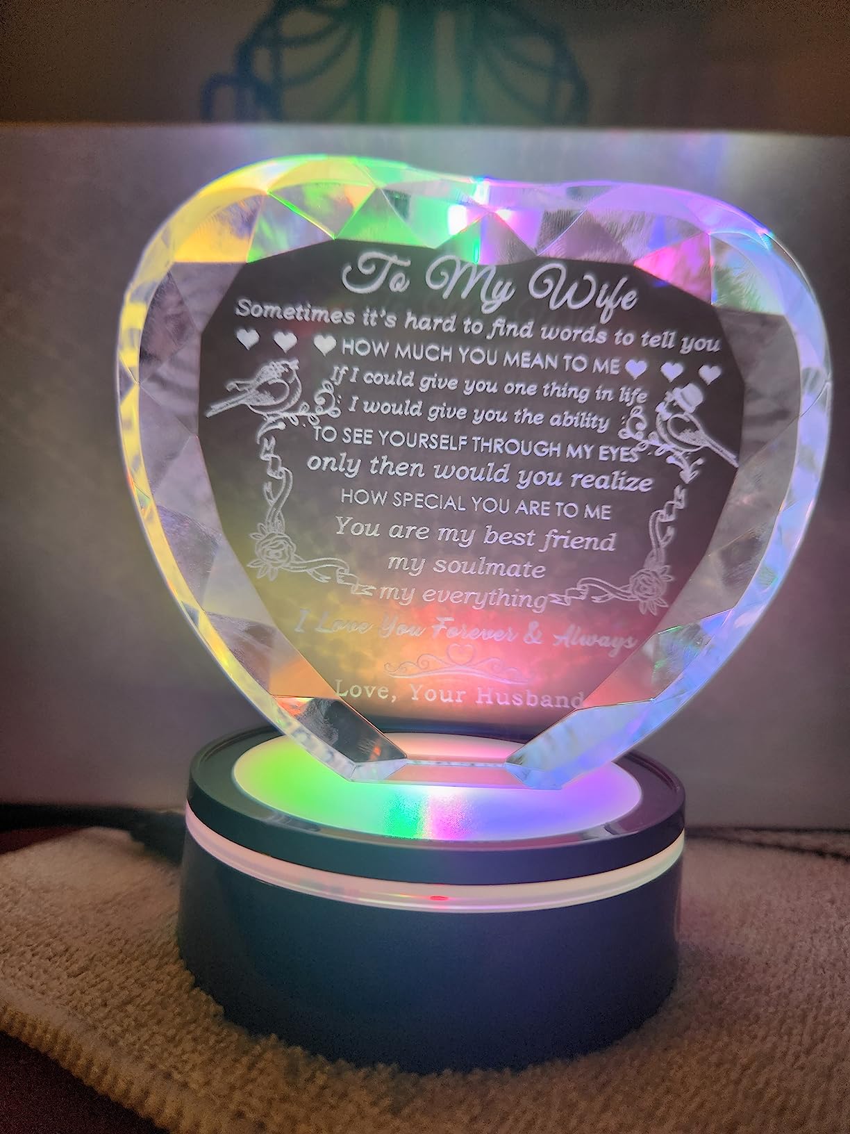 YWHL Gifts for Wife I Love You Gift Idea for Wedding Anniversary & Birthday customer photo 1
