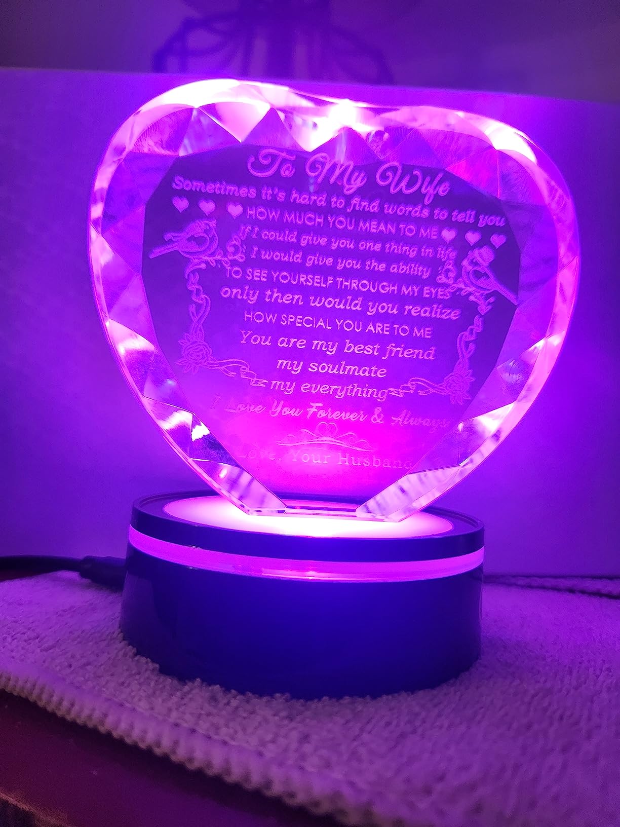 YWHL Gifts for Wife I Love You Gift Idea for Wedding Anniversary & Birthday customer photo 2
