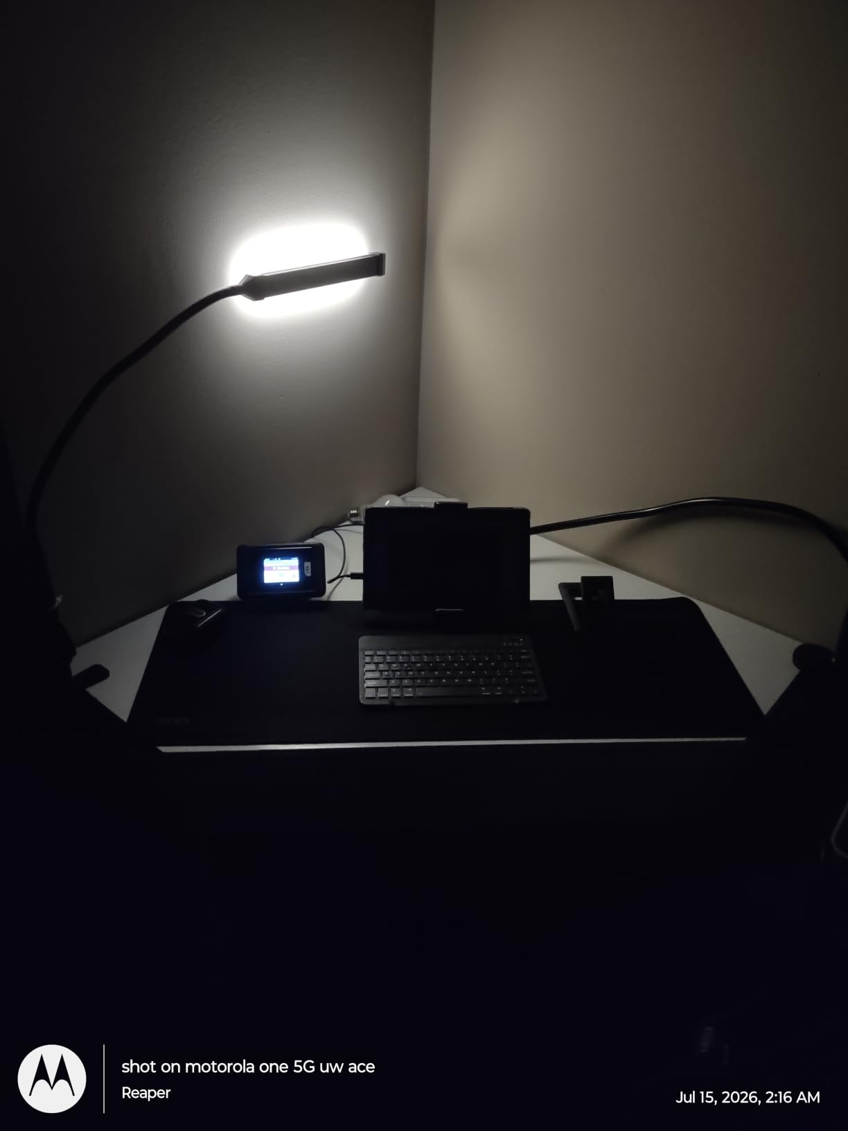 Voncerus LED Desk Lamp with Clamp, Clip on Lights for Home Office, Black | 3 Modes 10 Brightness, Long Flexible Goose-Neck, Eye-Caring, Memory Function, Energy Efficient, USB Adapter, Metal customer photo 1