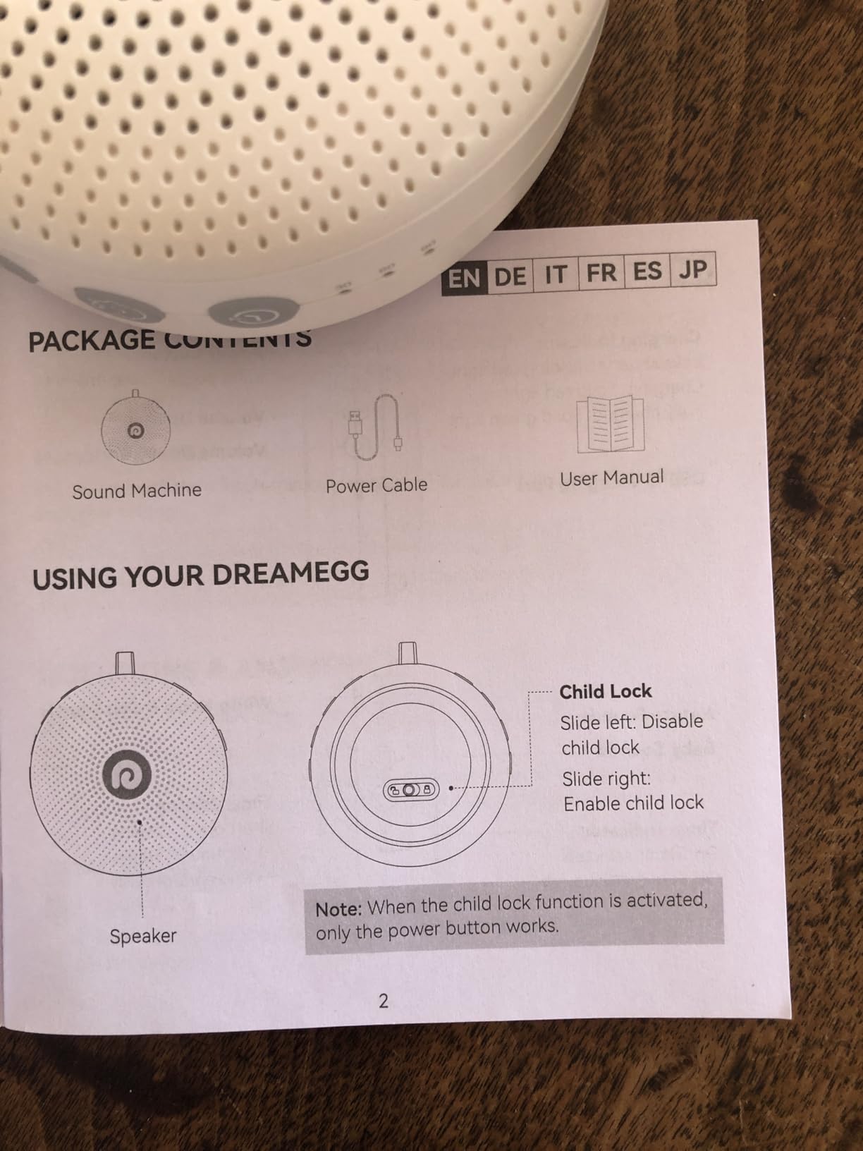 Dreamegg Portable Noise Machine for Baby Adult, Features Powerful Battery, 21 Soothing Sound, Noise Canceling for Office & Sleeping, Sound Therapy for Home, Travel, Registry Gift, Classic White customer photo 2
