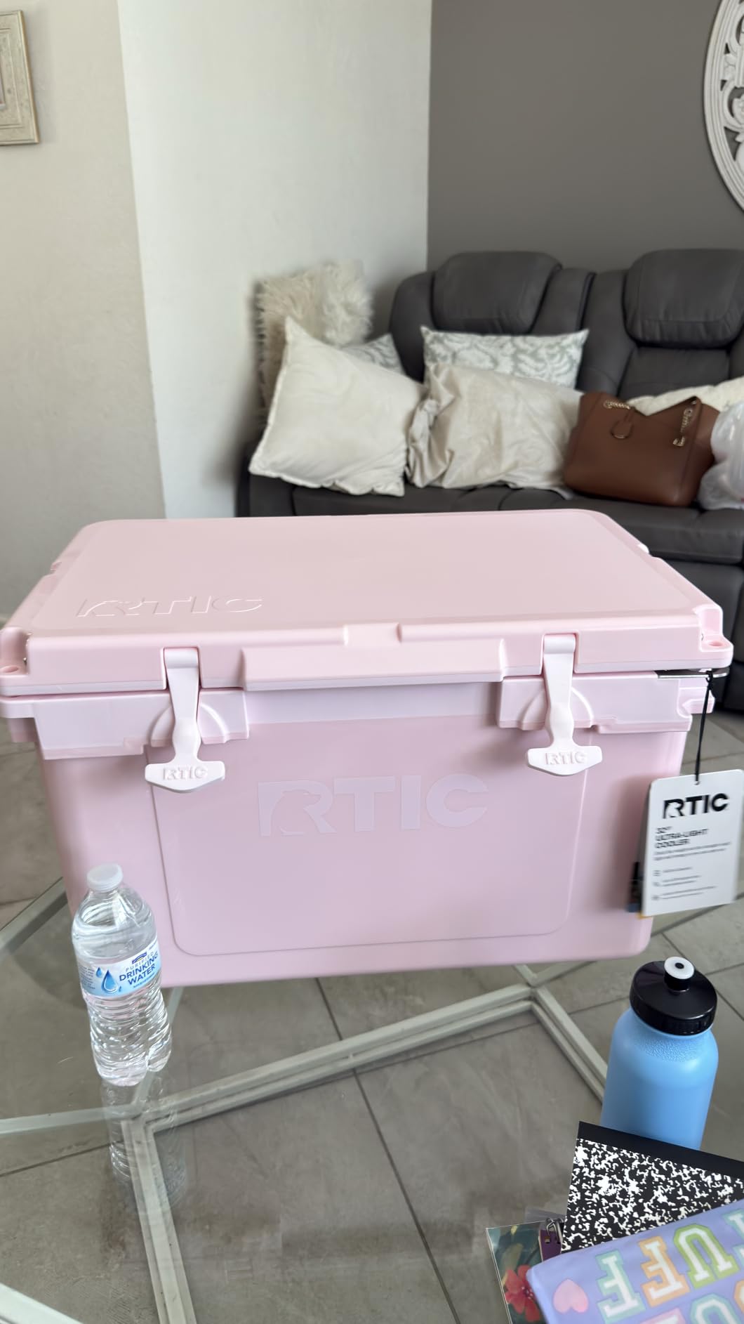 RTIC 32 QT Ultra-Light Hard Cooler | Portable Hard Ice Chest Box for Beach, Drinks, Camping, Picnic, Fishing, Boat, Barbecue, 30% Lighter Than Rotomolded customer photo 2