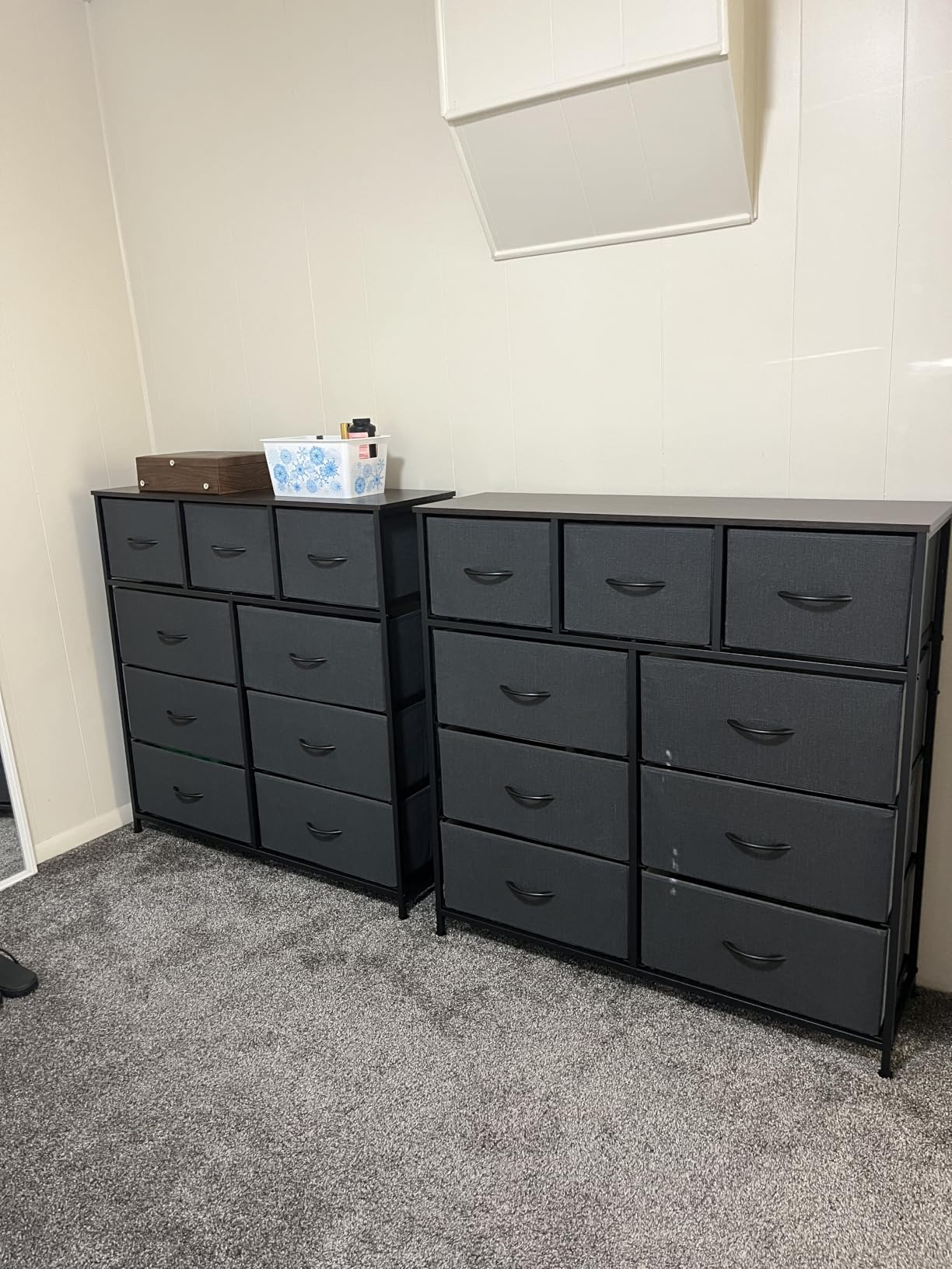 WLIVE Tall Dresser for Bedroom, 9 Drawer Chest of Drawers, White customer photo 1