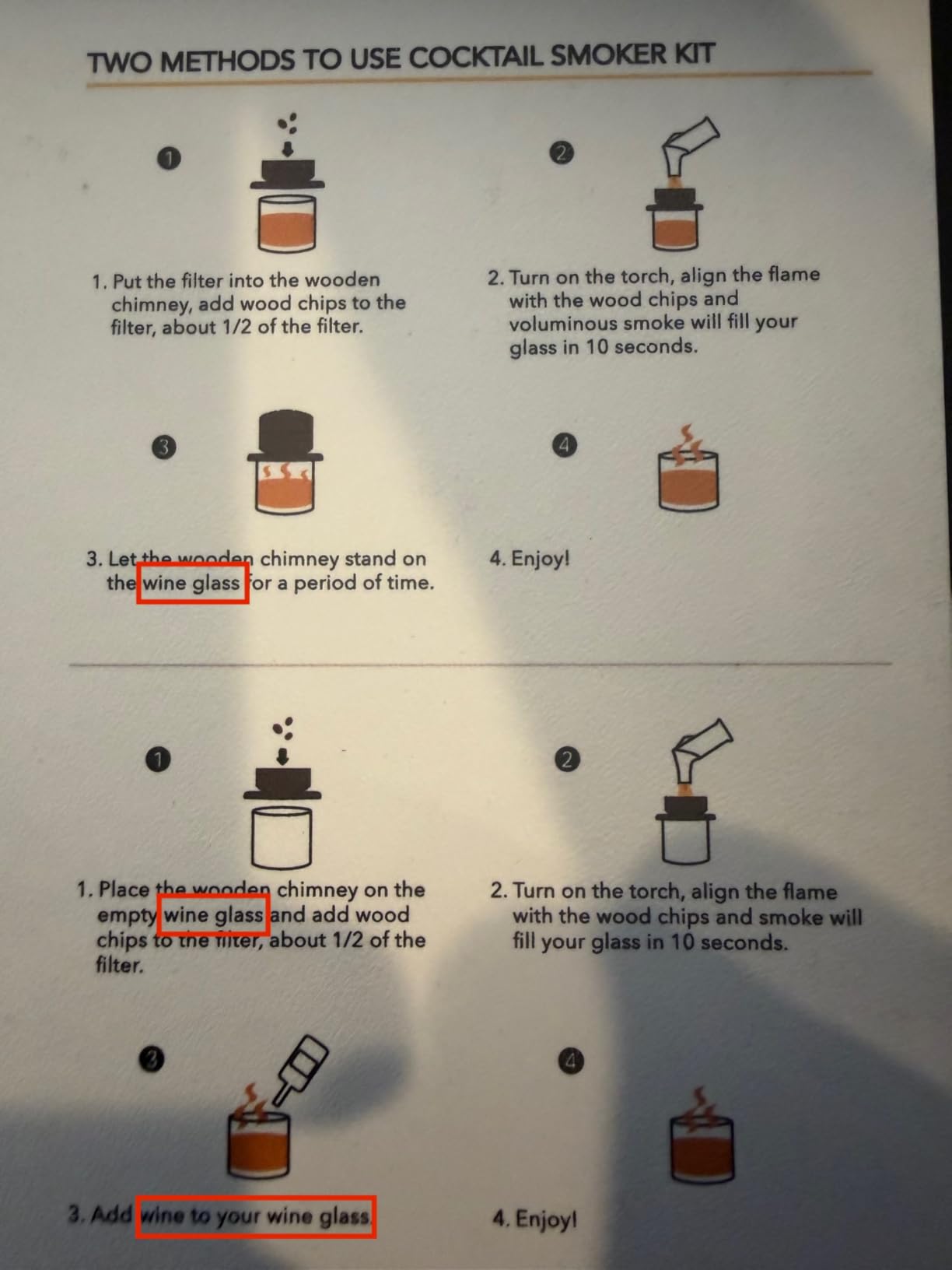Whiskey Smoker Kit with Torch - 6 Flavors Wood Chips, 2 Glasses, 2 Ice Ball Molds - Cocktail Smoker Infuser Kit, Old Fashioned Drink Smoker Kit, Birthday Bourbon Whiskey Gifts for Men,Dad(NO Butane) customer photo 1