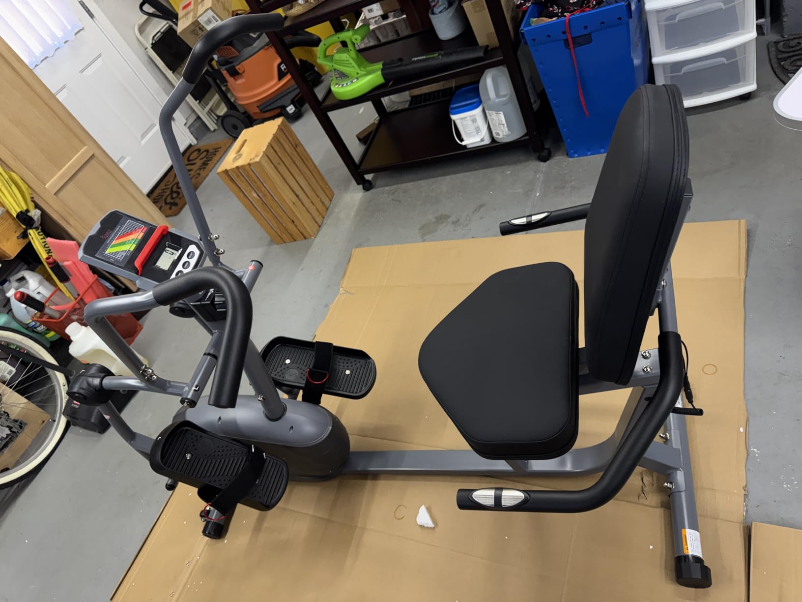 Sunny Health & Fitness Smart Recumbent Cross Trainer with Arm Exerciser customer photo 1