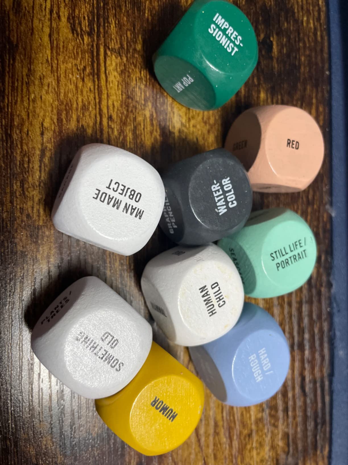 Two Tumbleweeds Art Dice - Drawing & Painting Prompts, Set of 9 dice customer photo 2