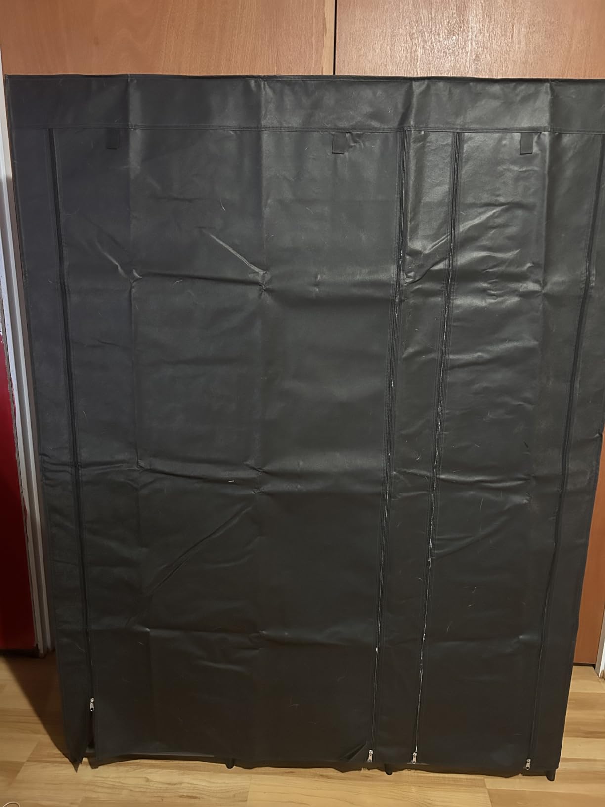 SORCEDAS Wardrobe Closet with Hanging Rods and Shelves for Clothes Storage customer photo 1