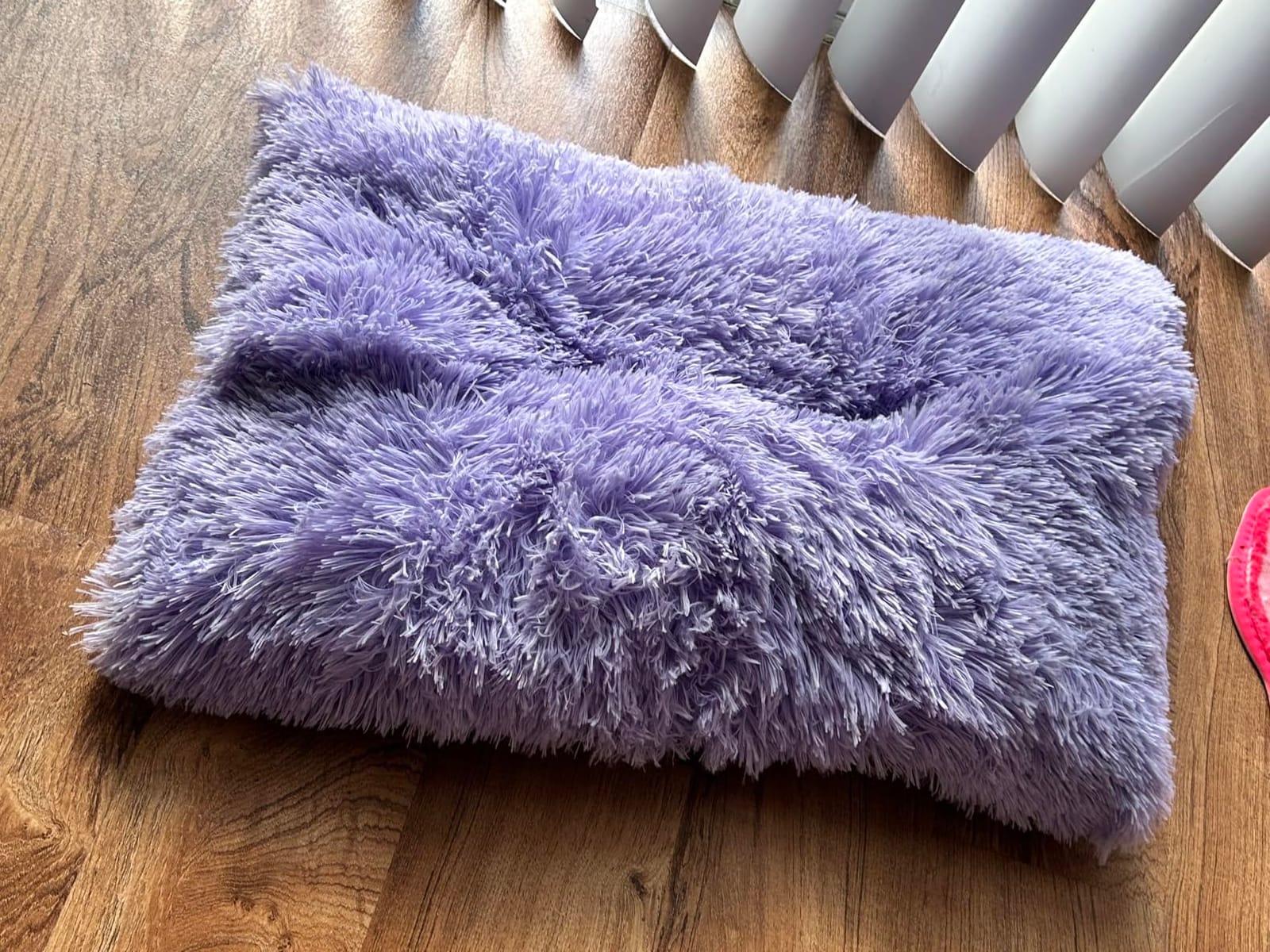 EHEYCIGA Fluffy Dog Crate Bed, Plush Extra Large Dog Pillow, Grey customer photo 2