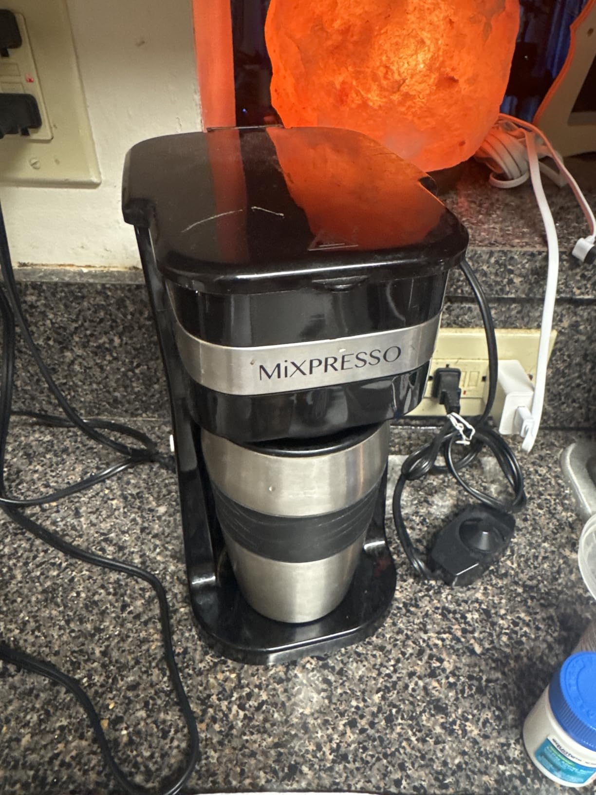 Mixpresso Single Serve & Single Cup Coffee Maker with 14oz Travel Mug White customer photo 1
