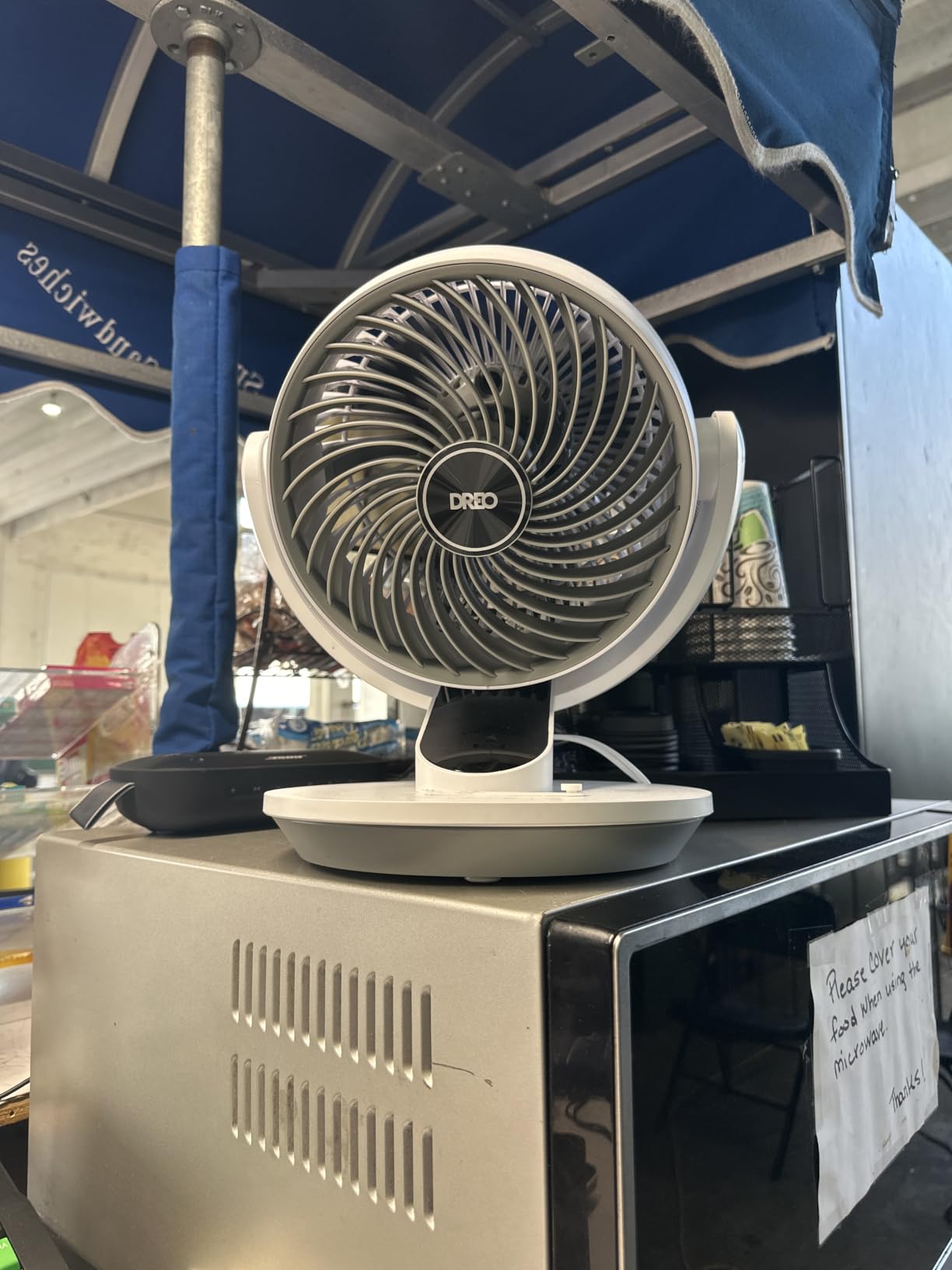 DREO Oscillating Fan for Bedroom, 13 Inch Quiet Table Fans for Home Whole Room, 75ft Powerful Airflow, Desk Air Circulator Fan with Remote, 120° Adjustable Tilt, 4 Speeds, 8H Timer, for Office Desktop customer photo 2