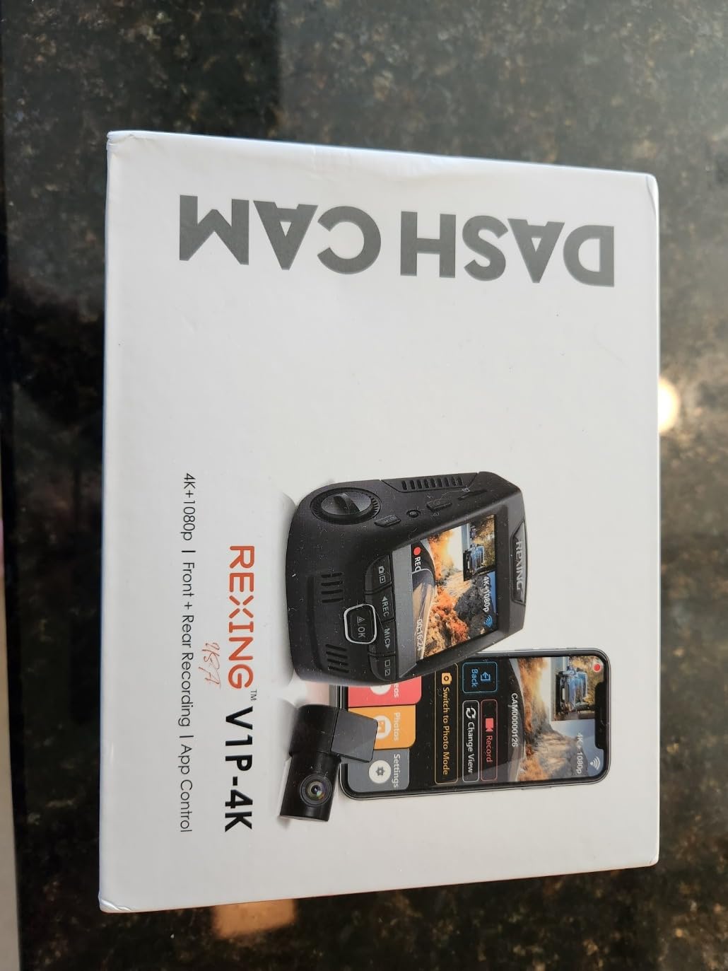 RexingUSA V1P 4K Dual Dash Cam, 4K+1080P Front & Rear, Wi-Fi, 2.4” LCD, 170° Wide Angle, Supercapacitor, G-Sensor, WDR, Loop Recording, App, 32GB Card & Hardwire Kit customer photo 1