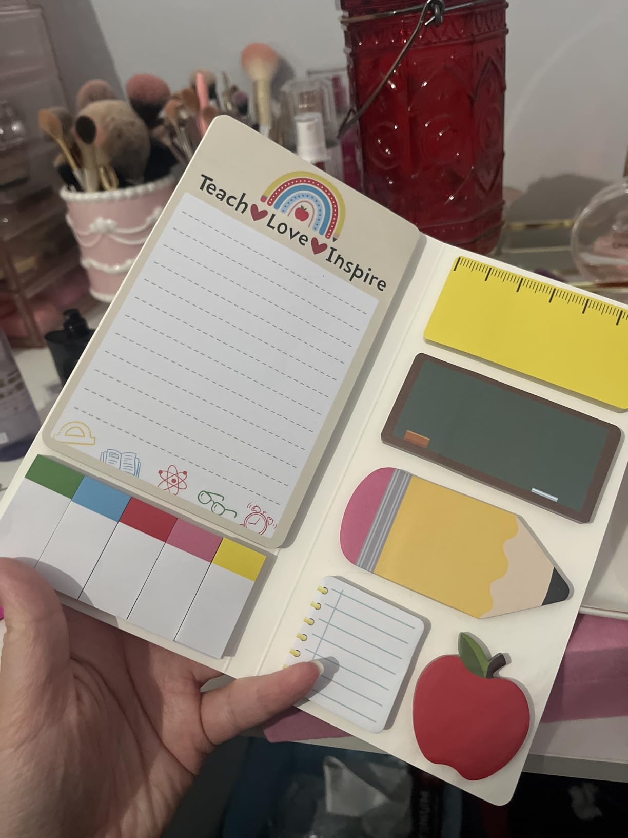 Xqumoi Teaching is A Work of Heart Sticky Notes Set Back to School Supplies customer photo 1