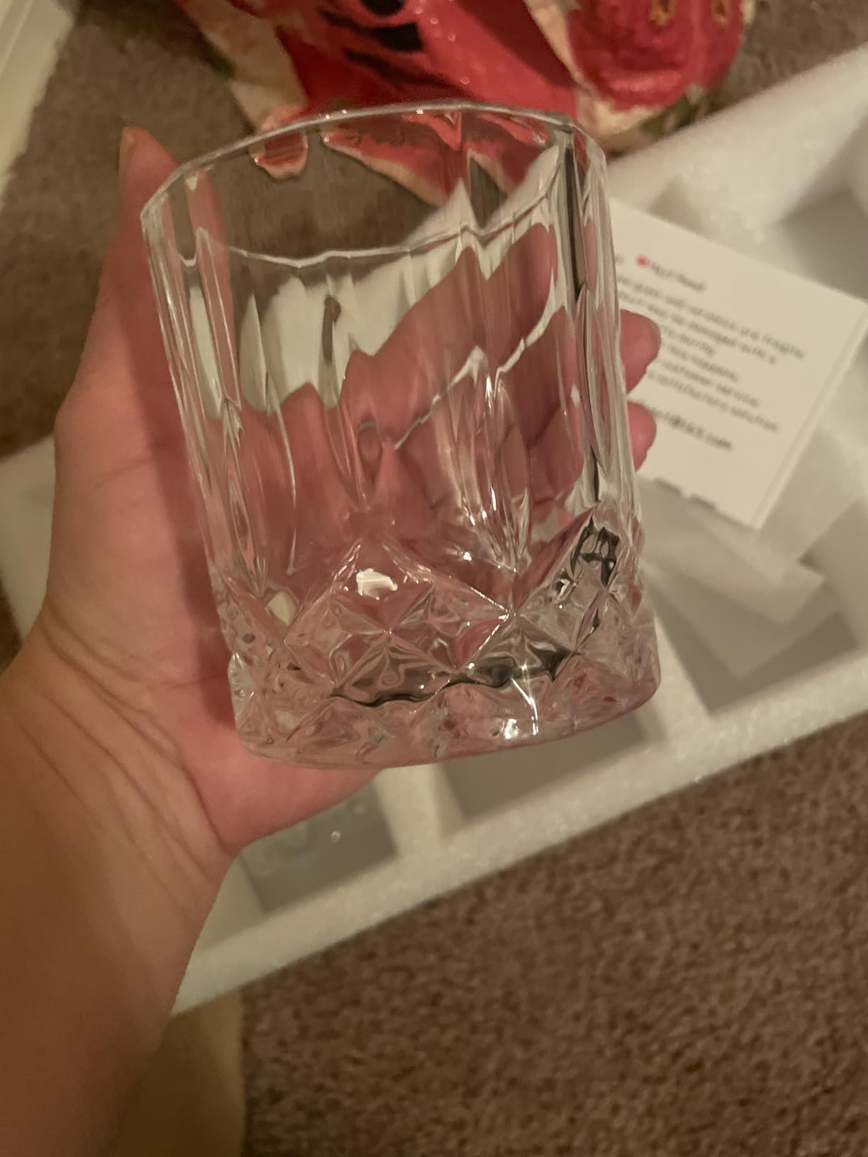 Qipecedm Drinking Glasses, 8 Piece Crystal Glass Cups, Mixed Glassware Set, 4 pcs Crystal Old Fashioned 11oz Highballs and 4 pcs 11oz Whiskey Glasses, Great for Cocktail, Whisky and other Beverages customer photo 1