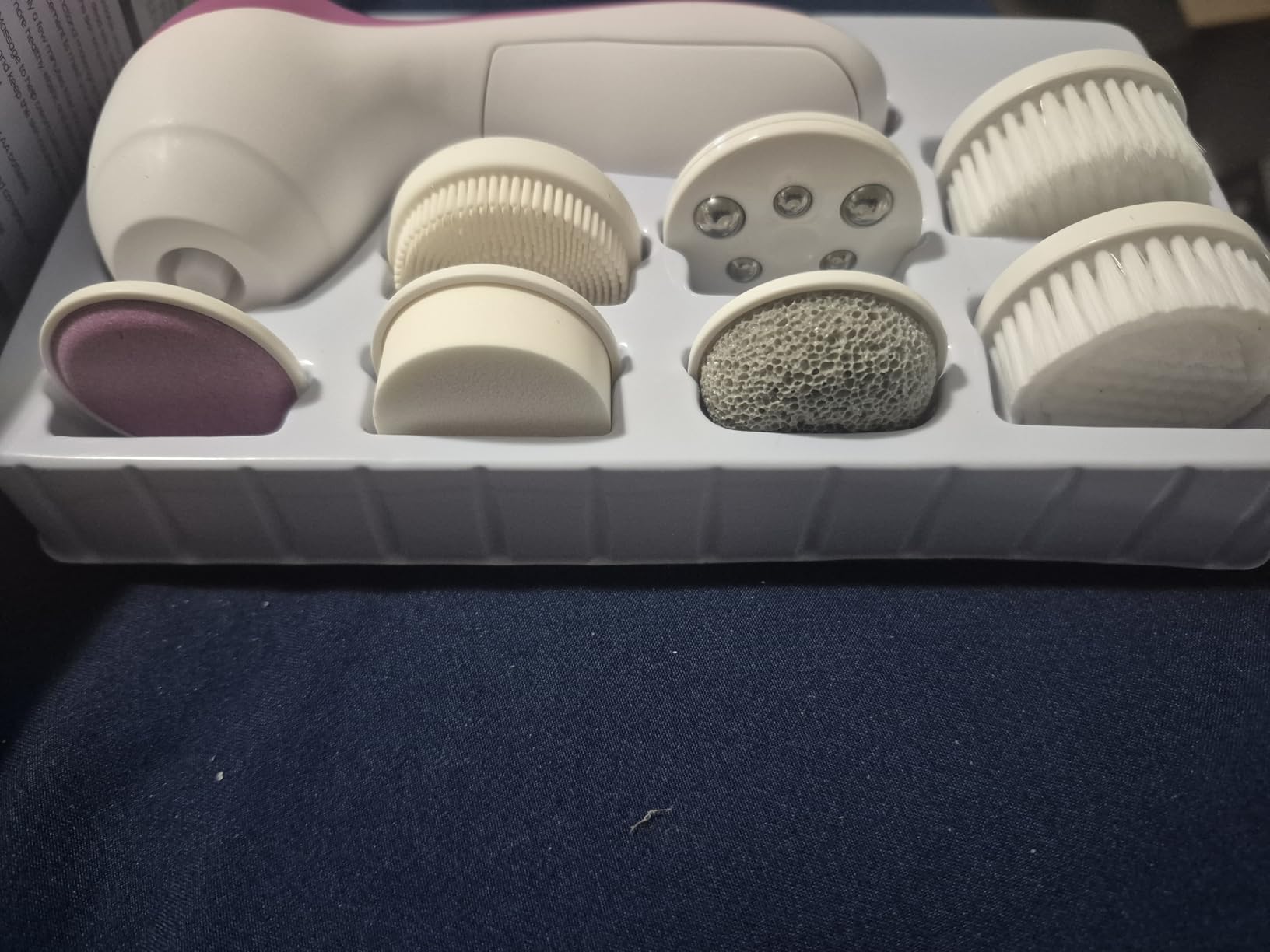 COSLUS Facial Cleansing Brush Face Scrubber, Standard Set, Blue customer photo 1