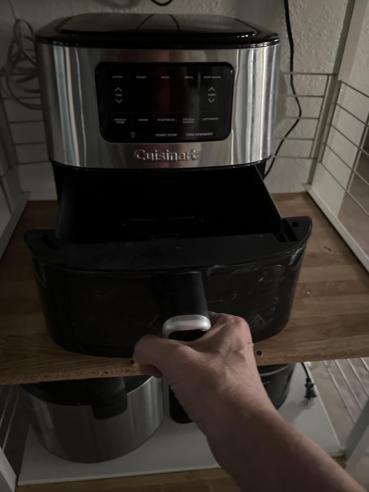 Cuisinart Air Fryer, 6-Quart Basket Large Fryer with 5 Cooking Functions to Roast, Bake, Broil, Air Fry and Keep Warm, 5 Airfryer Presets, Dishwasher-Safe Parts, AIR-200NAS, Stainless Steel & Black | Five functions and presets, dishwasher-safe parts, stainless steel and black finish customer photo 1