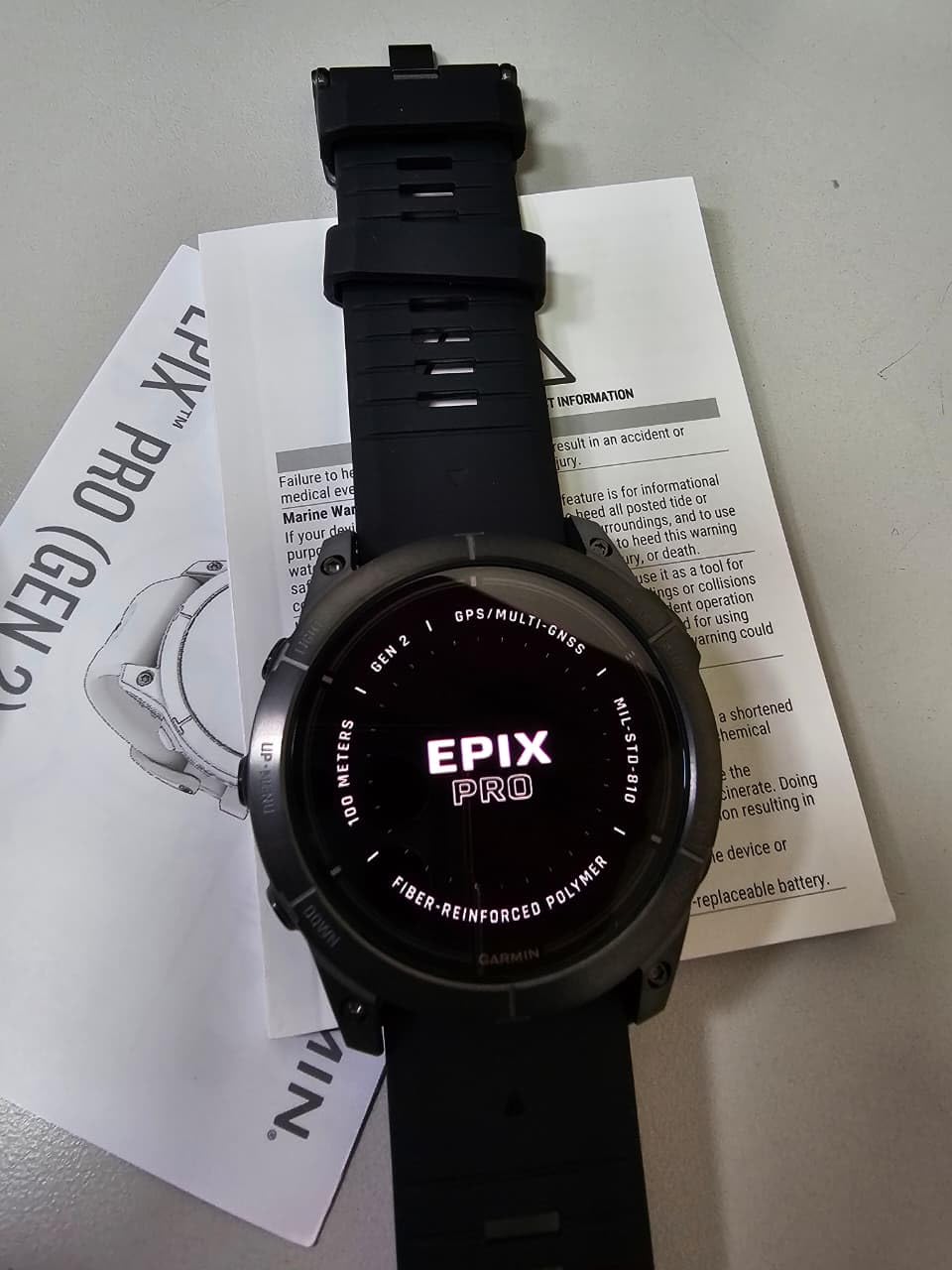 Garmin epix Pro (Gen 2) Sapphire, High Performance Smartwatch, 51mm, Black customer photo 1