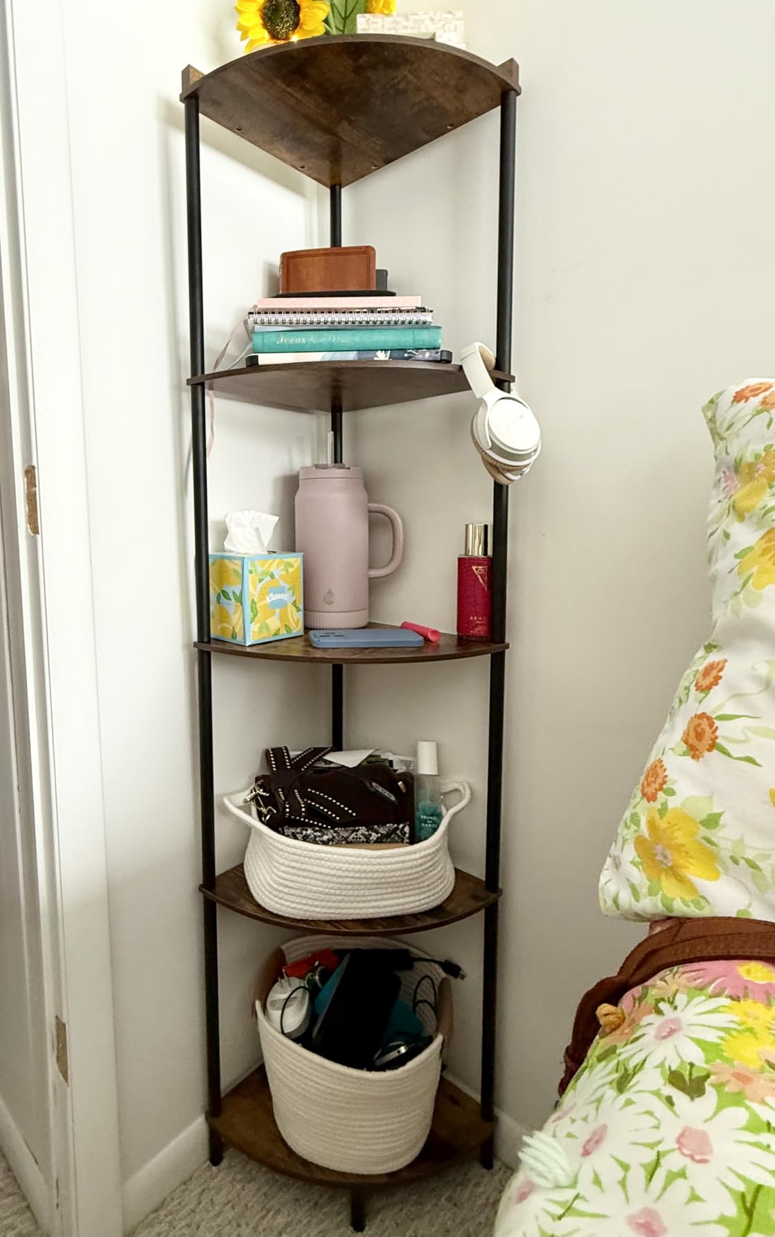 SUNMORY 5 Tier Corner Shelf, 65