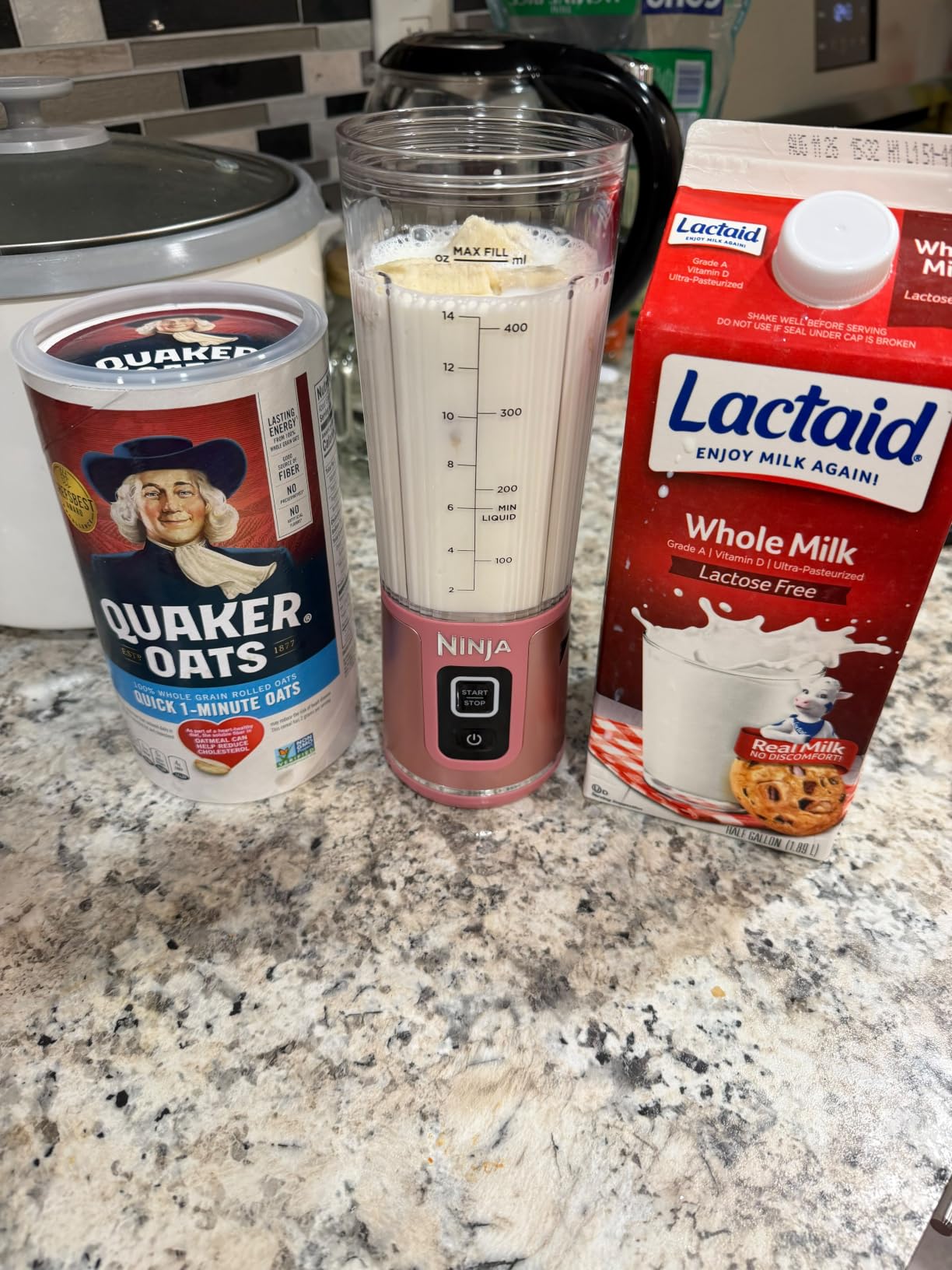 Ninja BC151NV Blast Portable Blender, Cordless, 18oz. Vessel, Personal Blender-for Shakes & Smoothies, BPA Free, Leakproof-Lid & Sip Spout, USB-C Rechargeable, Dishwasher Safe Parts, Denim Blue | USB-C rechargeable, cordless blending anywhere. BlastBlade crushes ice & frozen fruit. Leakproof sip lid, dishwasher safe. customer photo 1