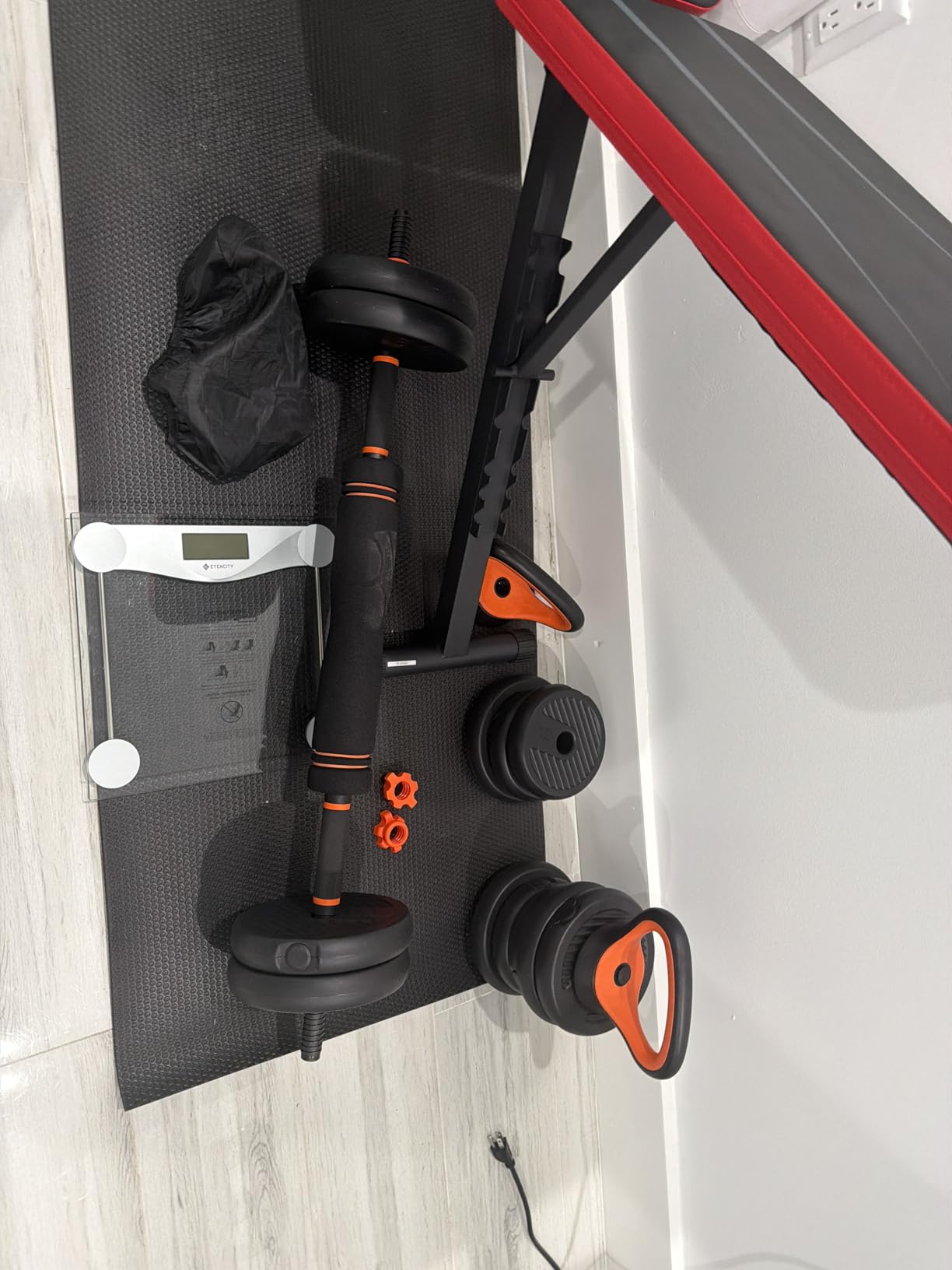 FEIERDUN DS2 Adjustable Dumbbells, 20/30/40/45/70/90lbs Free Weight Set with Connector, 5 in1 Dumbbells Set Used as Barbell, Kettlebells, Push up Stand, Weight Plate, Fitness Exercises for Home Gym Suitable Men/Women customer photo 2