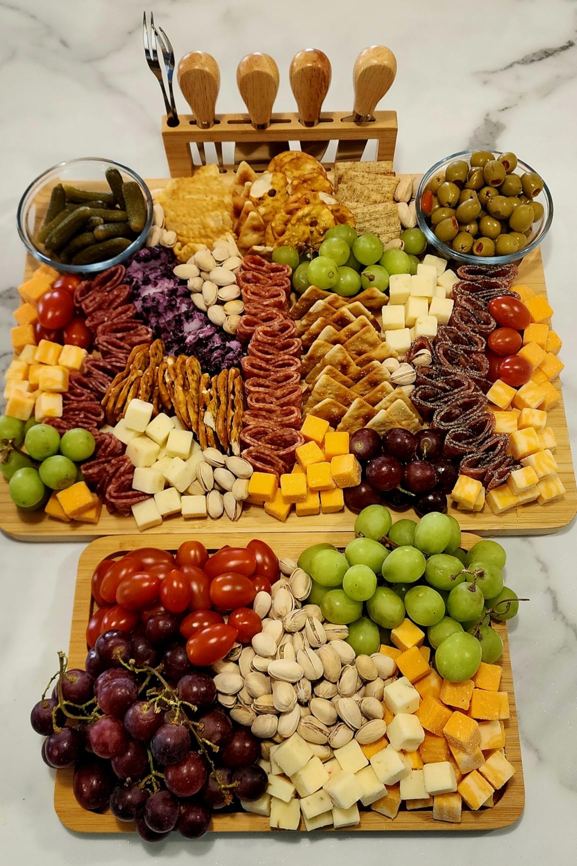 ROCIRLAB Bamboo Charcuterie Boards (23