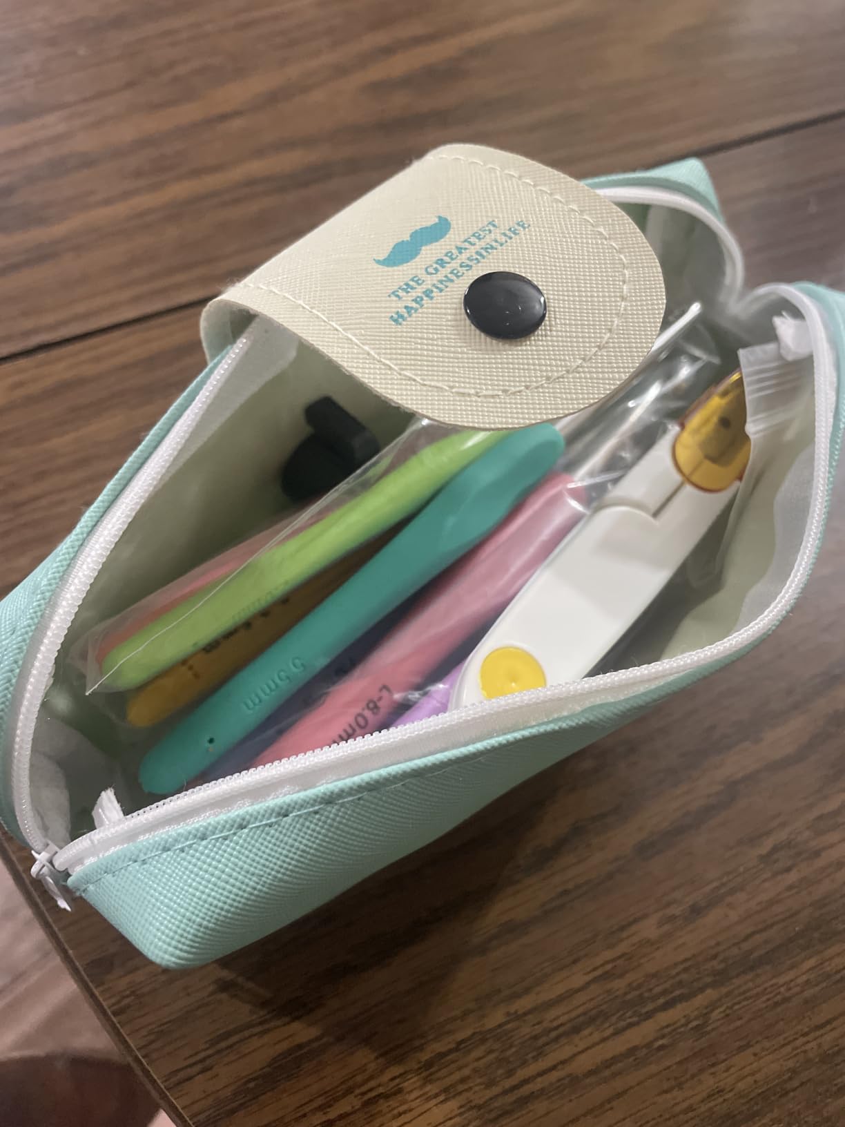 MECHEER Crochet Hooks 12 Sizes Crochet Hook Set, 51 Pack Yarn Crochet Kit for Beginners, Knitting Needles with Ergonomic Handles for Arthritic Hands, Crochet Needle Kit with Blue Case for Crocheters customer photo 1