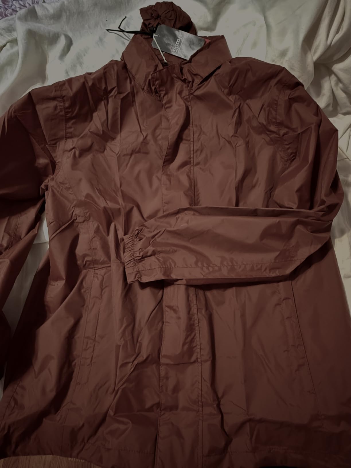 33,000ft Men's Packable Rain Jacket Lightweight Waterproof Golf Raincoat customer photo 2