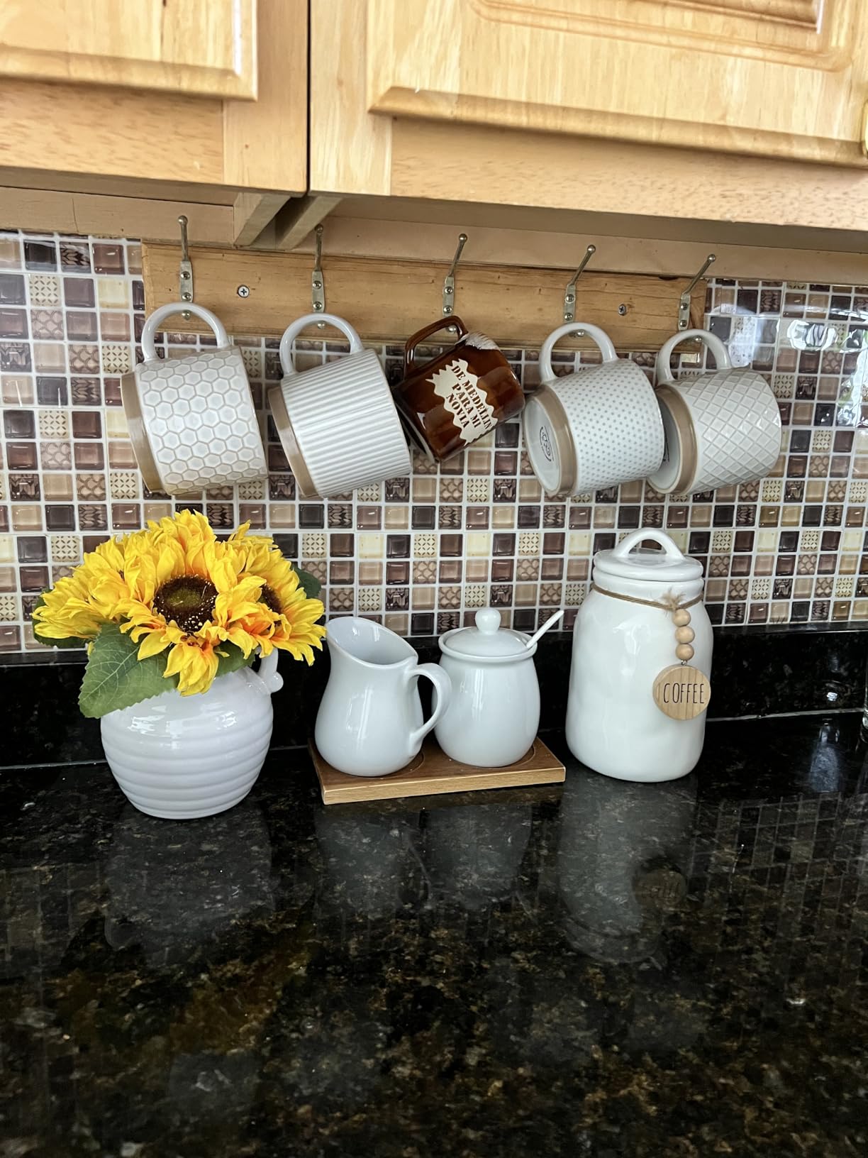 GBhome 12 OZ Stackable Coffee Mugs Set of 4, Ceramic Coffee Cups Set customer photo 1