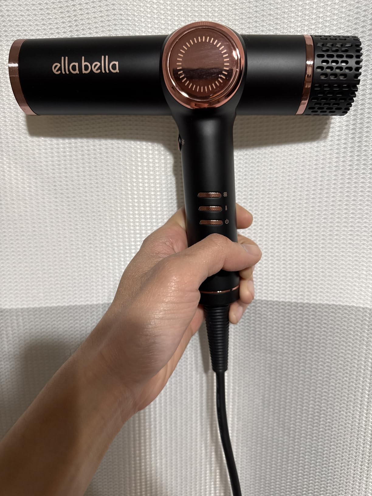 ELLA BELLA® Ionic Hair Dryer with Diffuser - Negative Ion Blow Dryer, Quiet customer photo 2