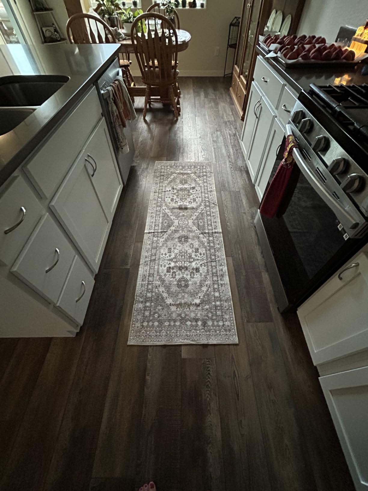 zesthome 8x10 Area Rugs for Living Room,Large Washable Rug,Orange customer photo 2