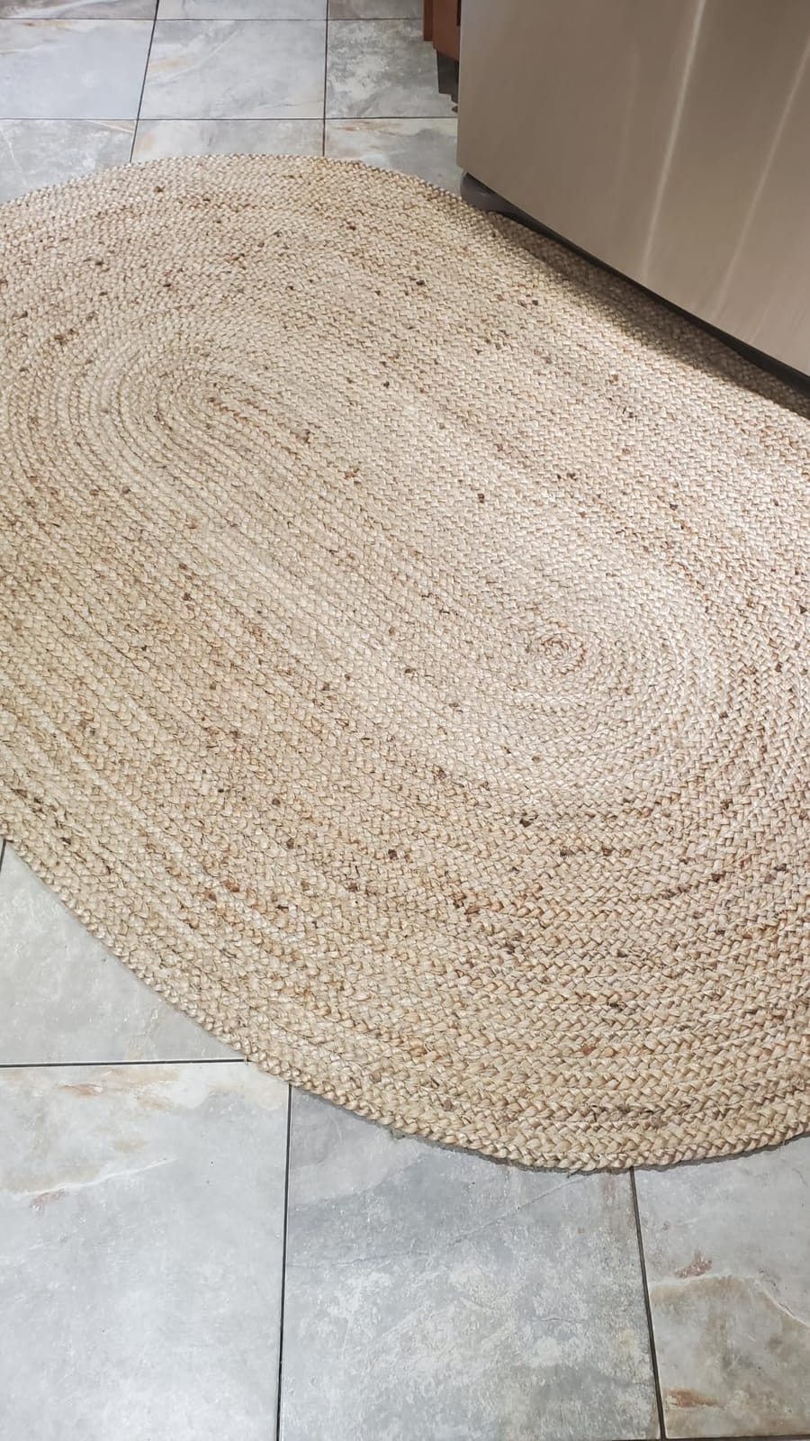 RAJRANG Large Jute Area Rug 8'x 10' Natural Hand Woven Boho Reversible Braided Farmhouse Oval Rugs customer photo 1