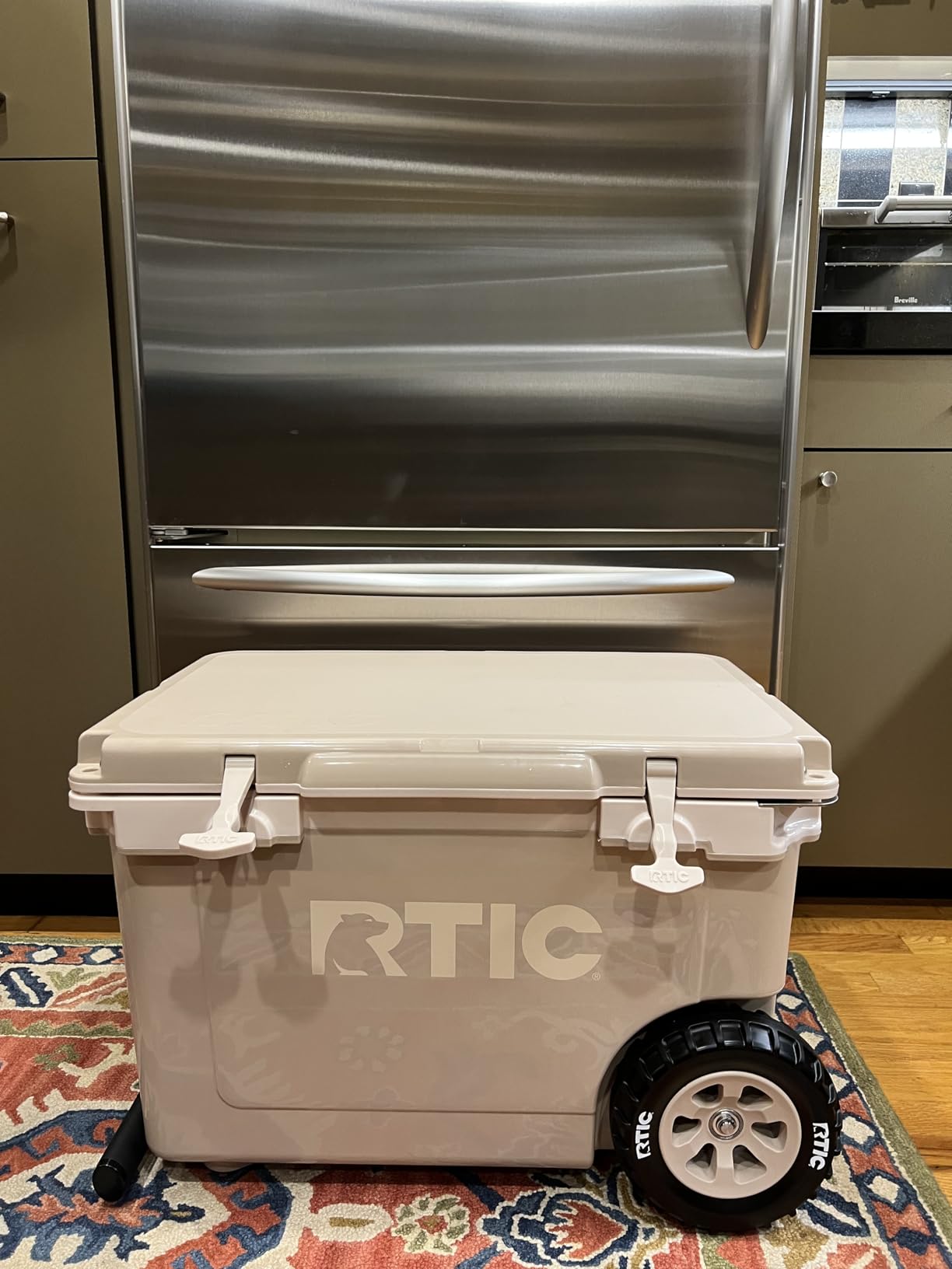 RTIC 52 QT Ultra-Light Wheeled Hard Cooler | Insulated, Ice Chest Box, Beach, Drink, Beverage, Camping, Picnic, Fishing, Barbecue, 30% Lighter Than Rotomolded customer photo 2