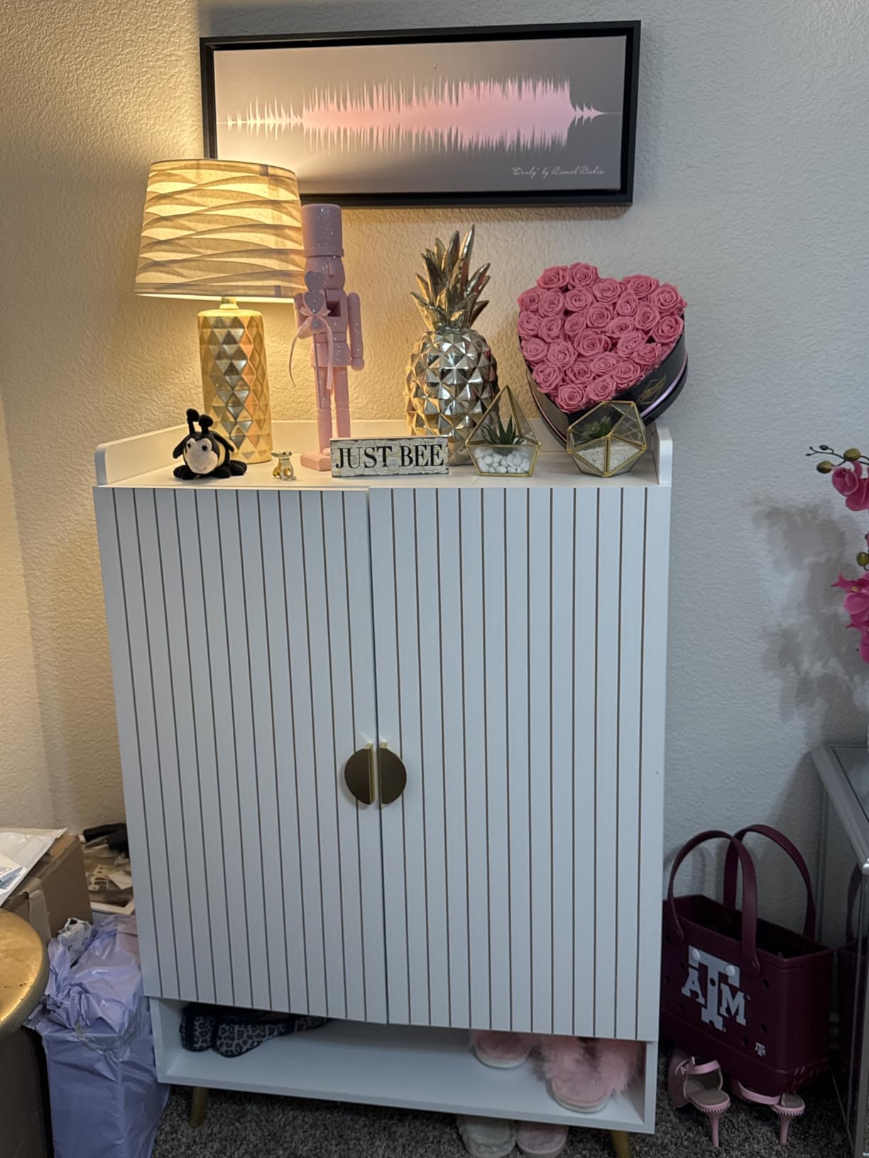 Tribesigns Shoe Cabinet with Doors, 6-Tier Shoe Storage for Entryway customer photo 2