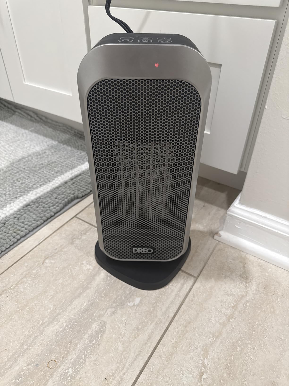 DREO Quiet Space Heater, 1500W Portable Heaters for Indoor Use with Remote | 70° Oscillation, 11.5 ft/s Fast, 8 Safety Protection, Adjustable Thermostat, Electric Heater for Office Bedroom, 12H Timer customer photo 1