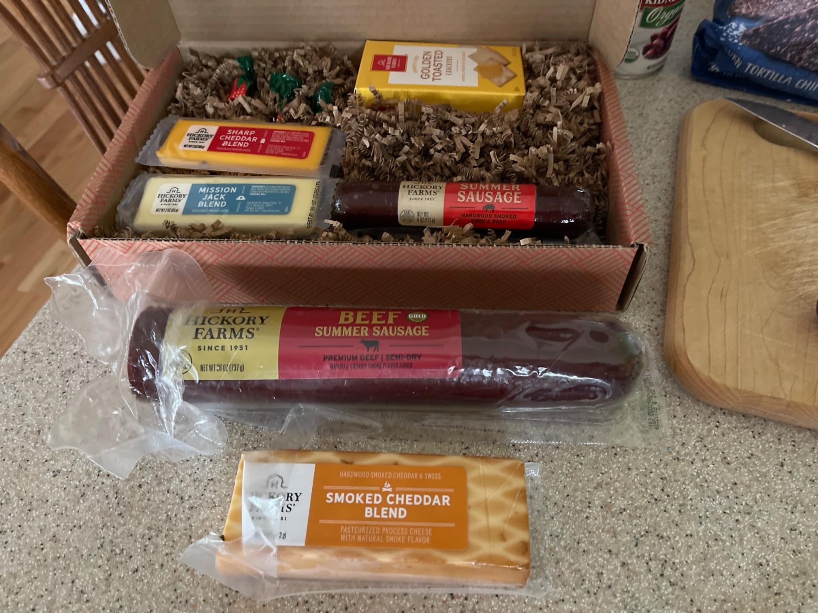 Hickory Farms Farmhouse Meat & Cheese Food Gift Basket (Small) - Box Set | Charcuterie Board Food | Summer Sausage | Father's Day | Mother's Day | Easter | Christmas | Holiday | Housewarming | Gourmet | Sympathy | Care Package customer photo 1