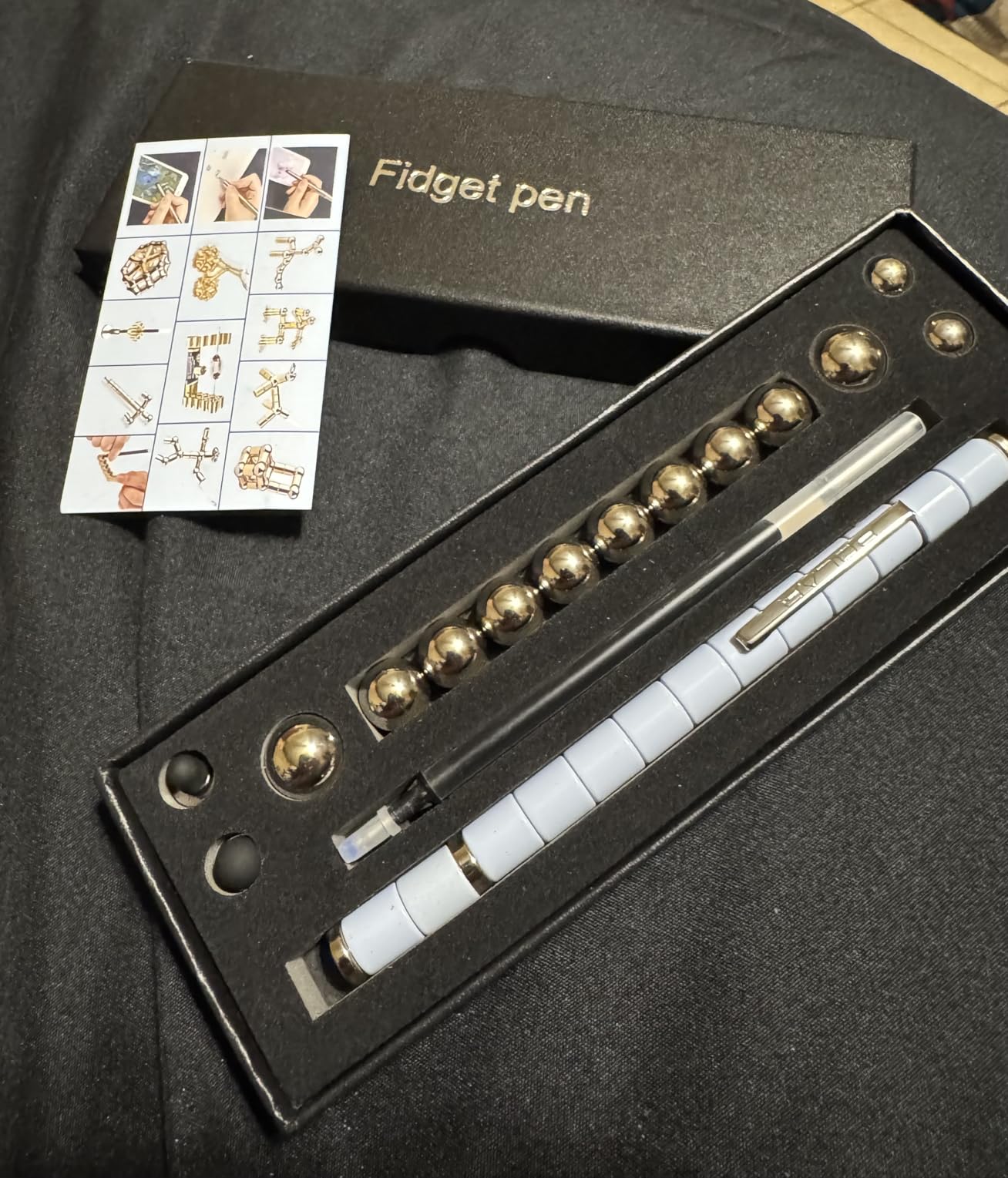 Magnetic Fidget Pen Teen Gifts: Cool Gadget For Men Teacher Appreciation Gifts Graduation Gift For Her Him Stress Relief Fidget Toy For 13 14 15 16 17 18 Year Old Boys Girls,Office Desk Accessories customer photo 2
