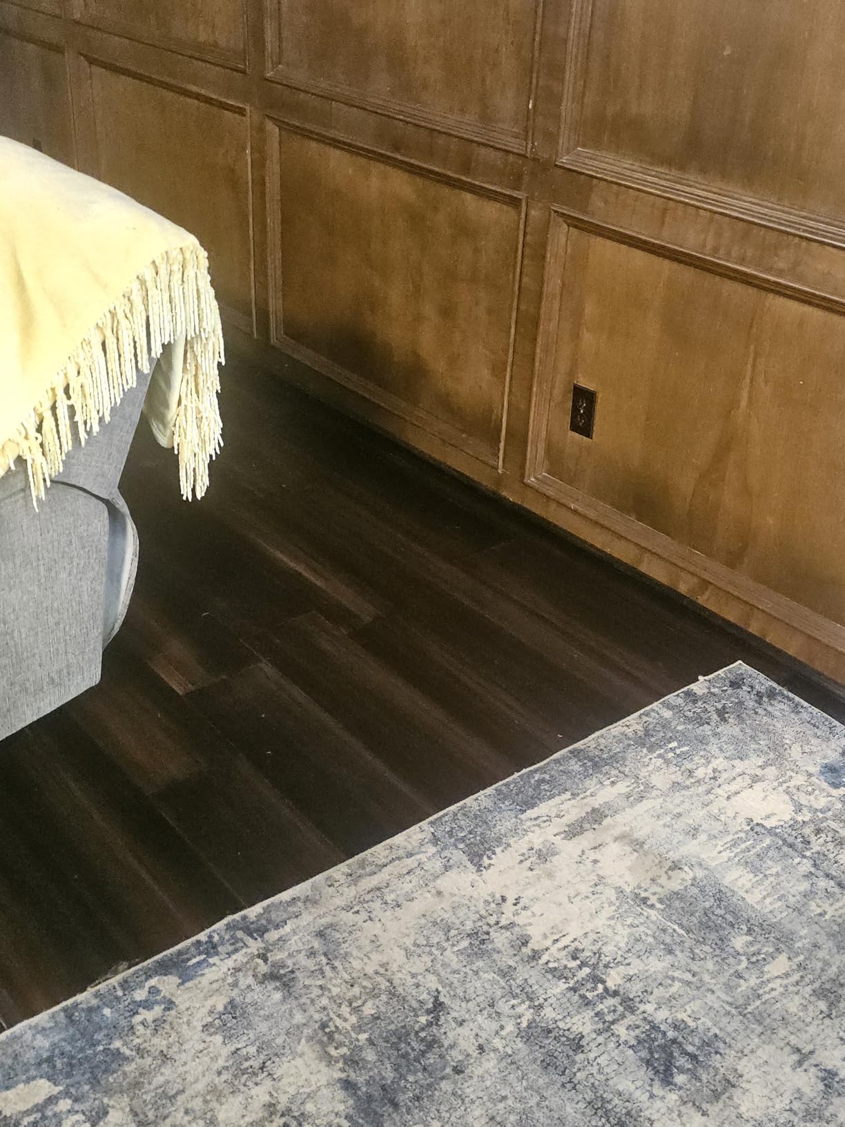 Runner Rug Hallway Runner Rug Washable Kitchen Runner Rugs with Rubber Backing 2'6''x8' 100% Polyester Vintage Rug for Entryway Indoor, Kitchen, Laundry, Bedroom (Grey and Brown) customer photo 2